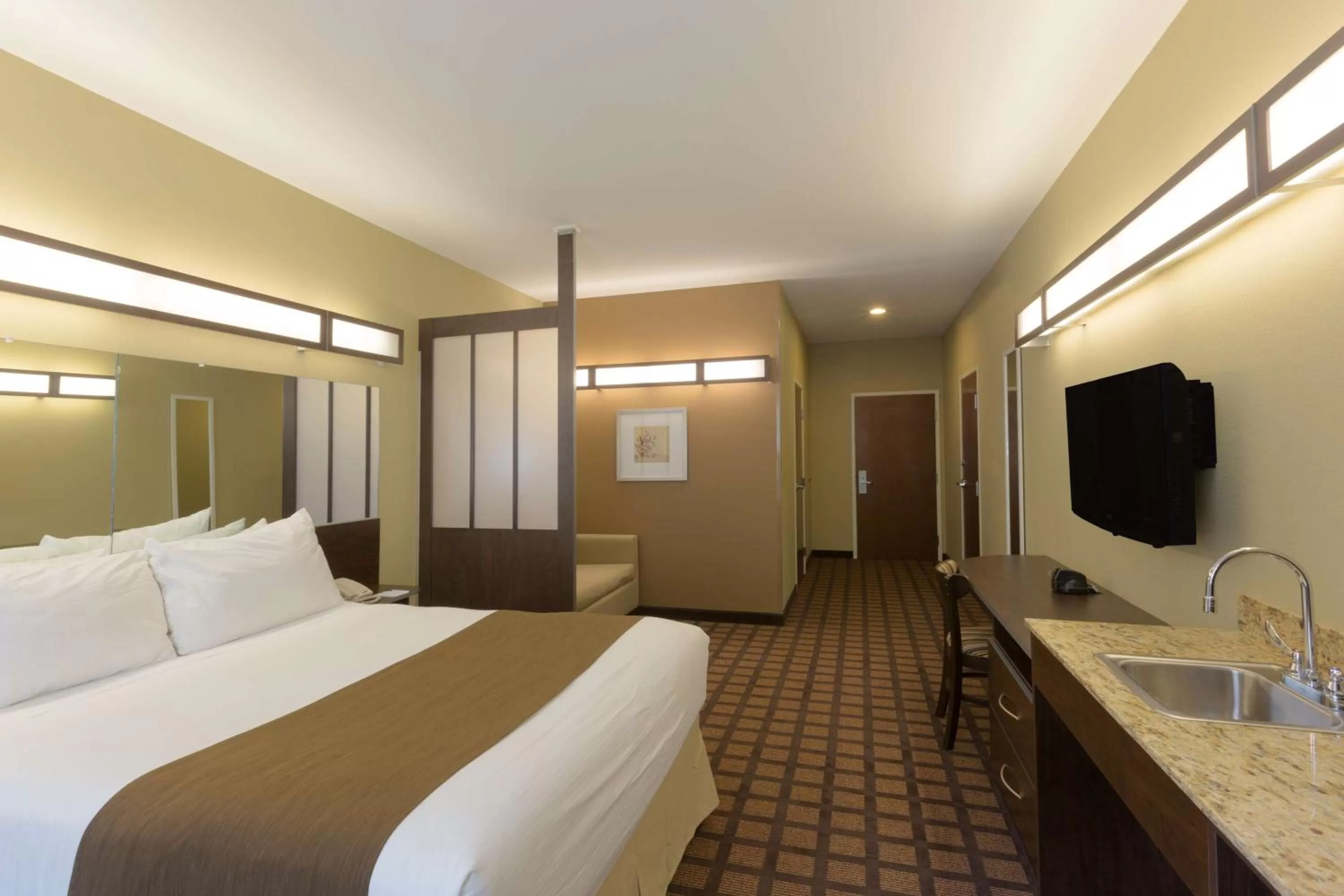 1 Queen Bed, Mobility Accessible Studio Suite, Non-Smoking in Microtel Inn & Suites Dillsboro/Sylva