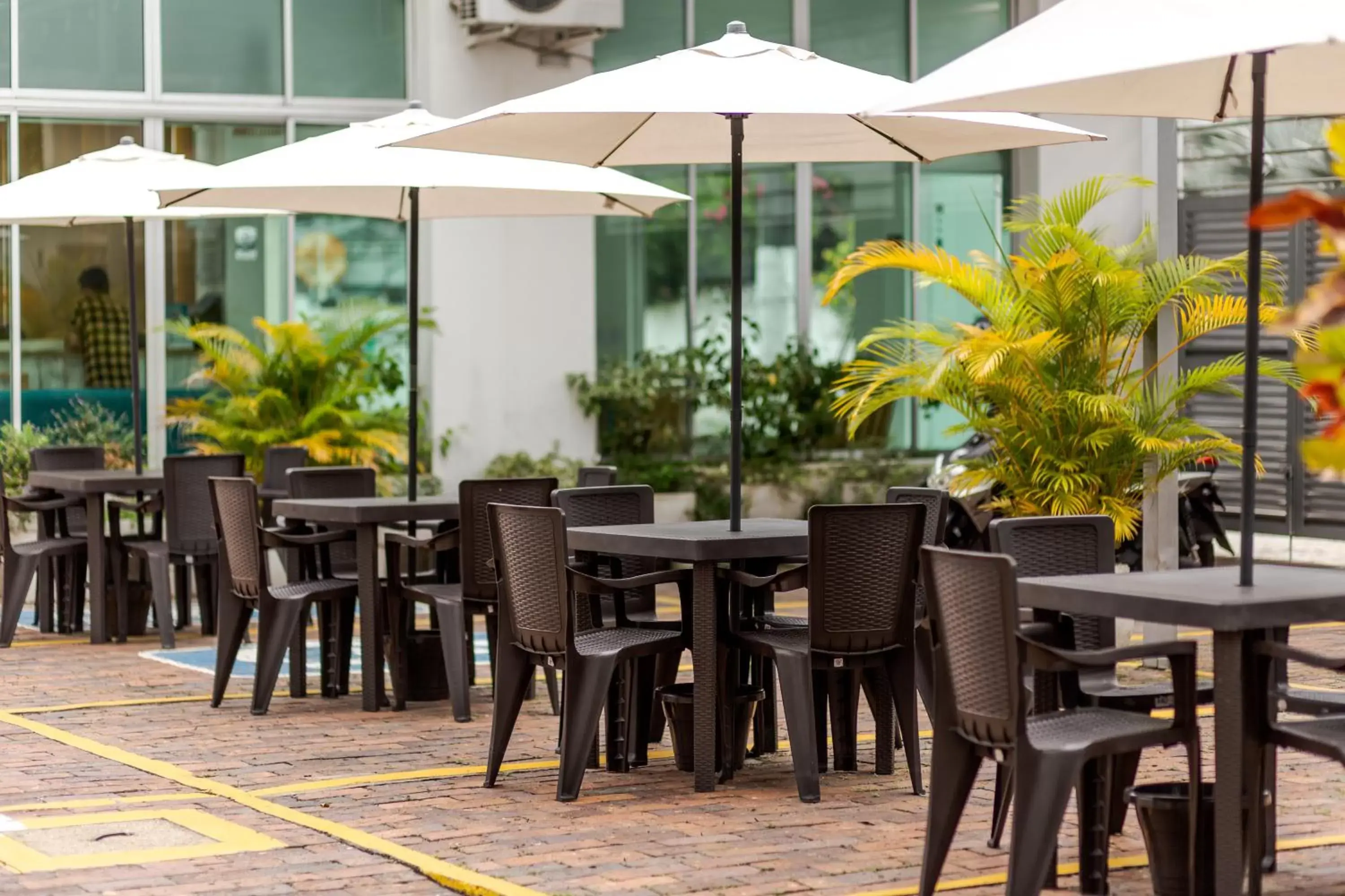 Patio, Restaurant/Places to Eat in Hotel Manantial Melgar