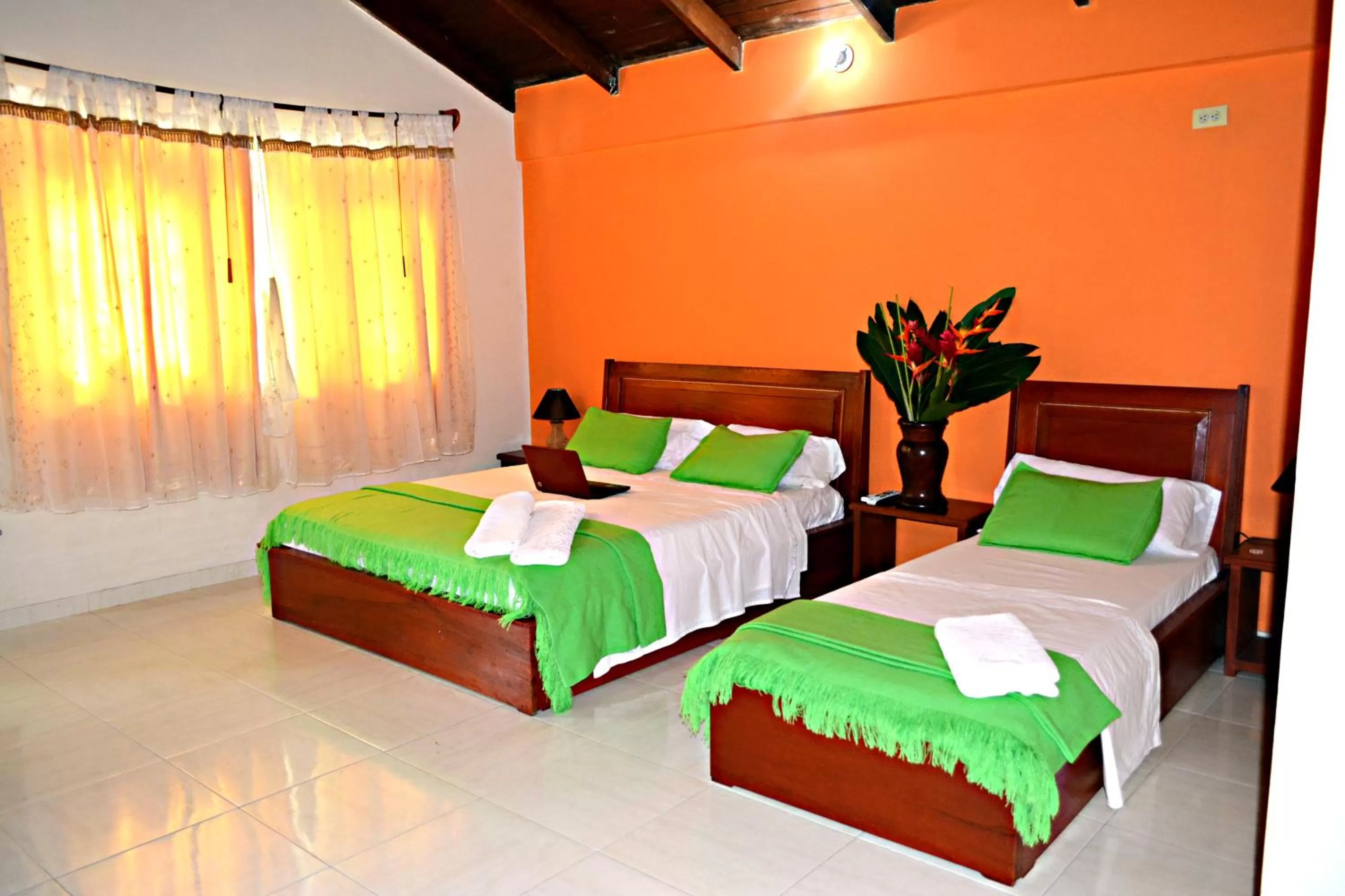 Photo of the whole room, Bed in Cabañas Yakuruna