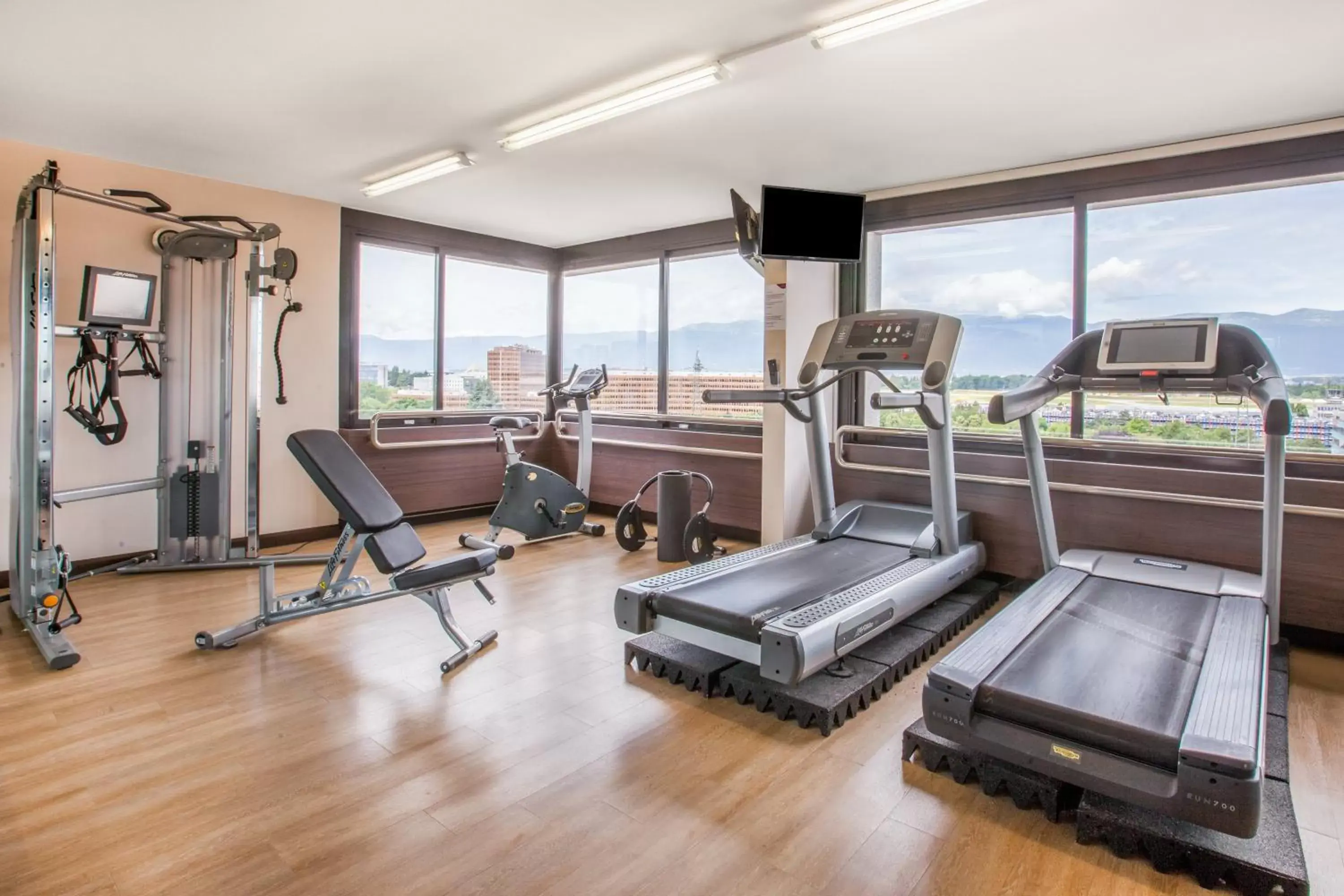 Fitness centre/facilities, Fitness Center/Facilities in Crowne Plaza Geneva, an IHG Hotel