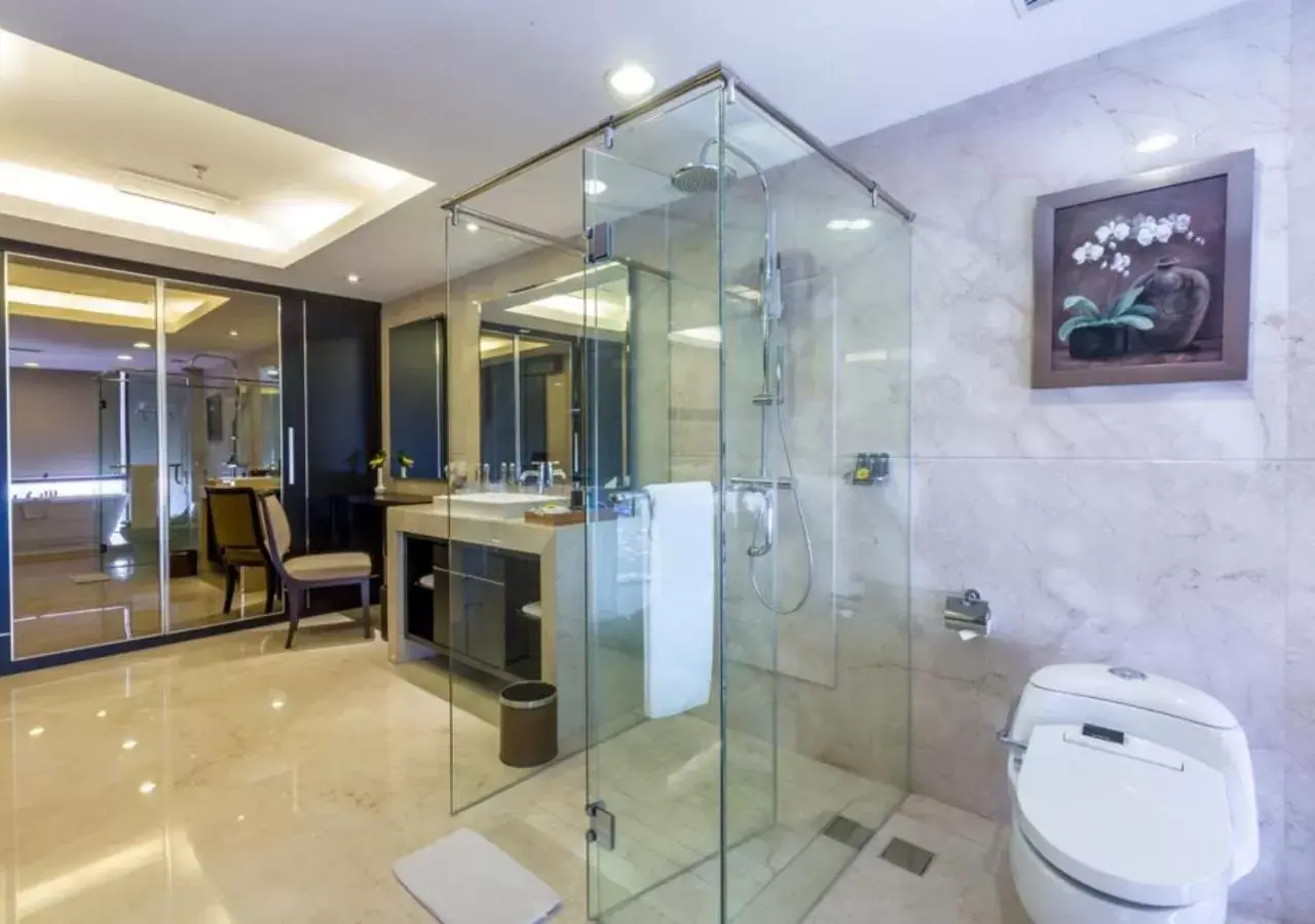 Shower, Bathroom in Wyndham Surabaya