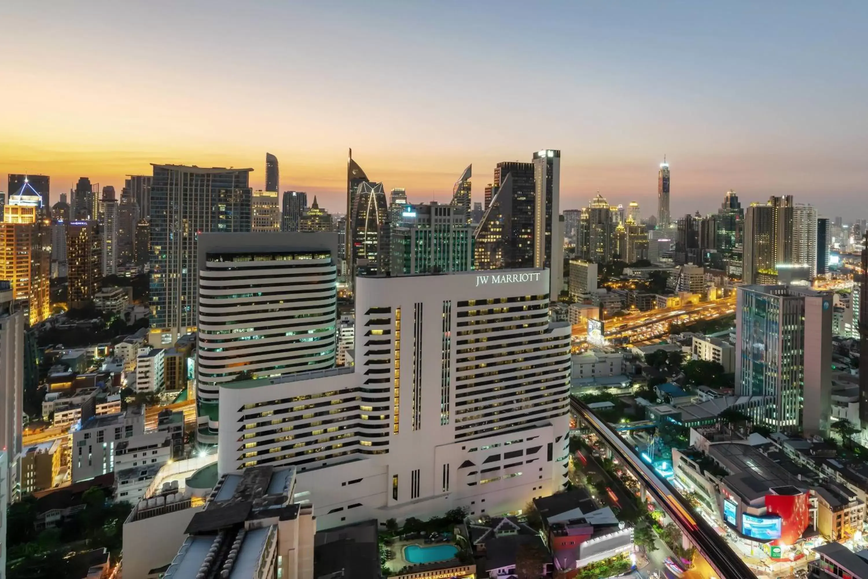 Property building, Bird's-eye View in JW Marriott Hotel Bangkok