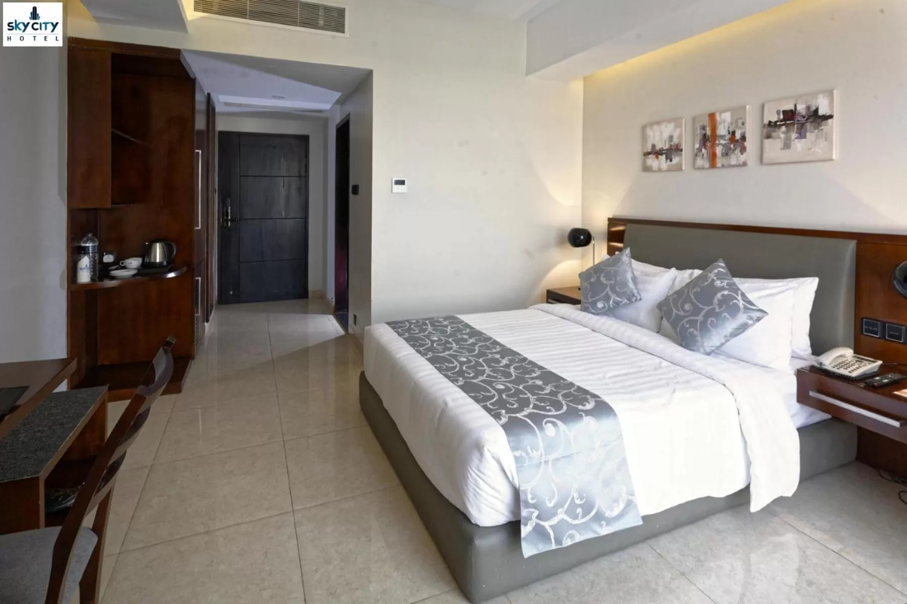 Bed in Sky City Hotel Dhaka