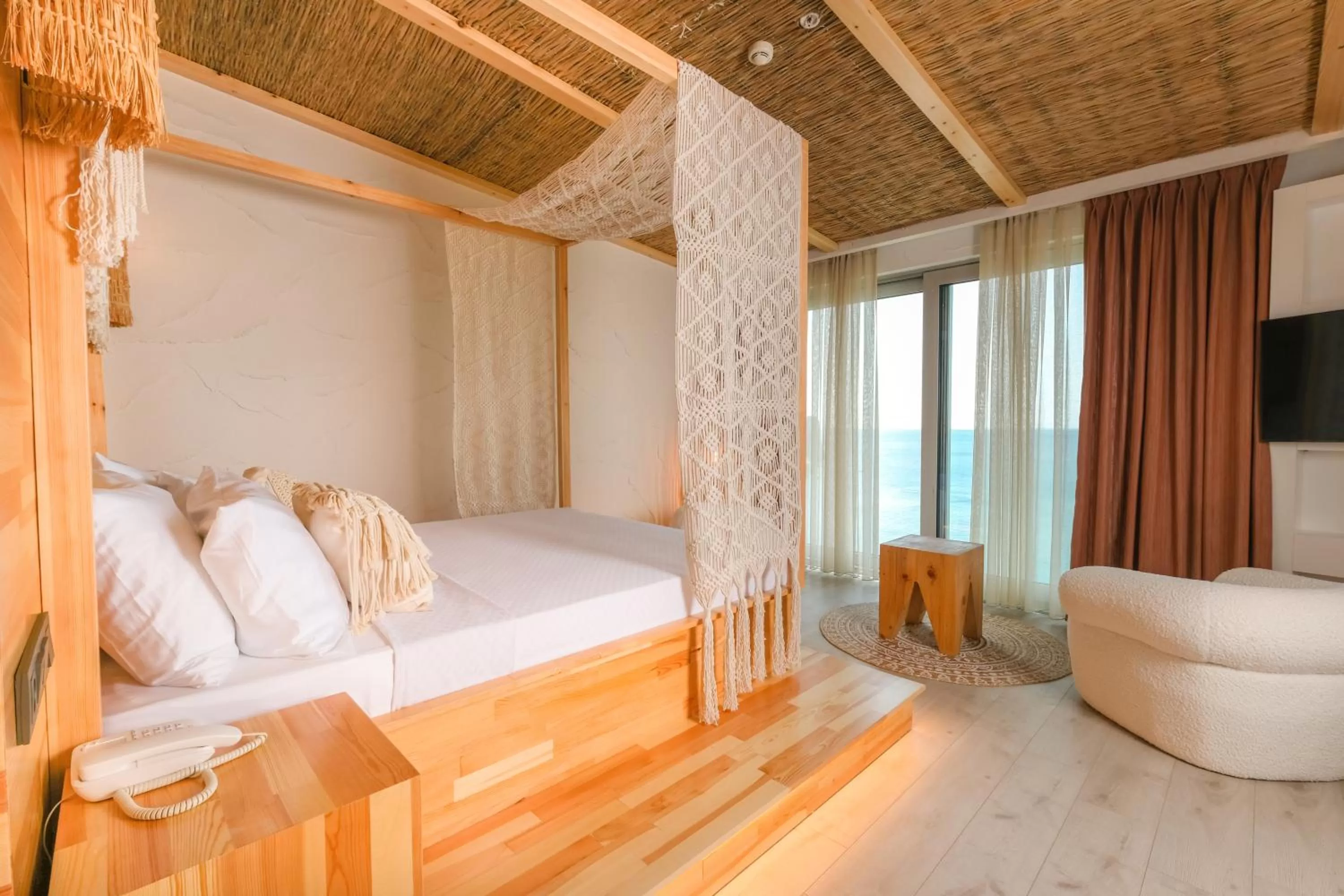Bed in Bilem Hotel Beach & Spa