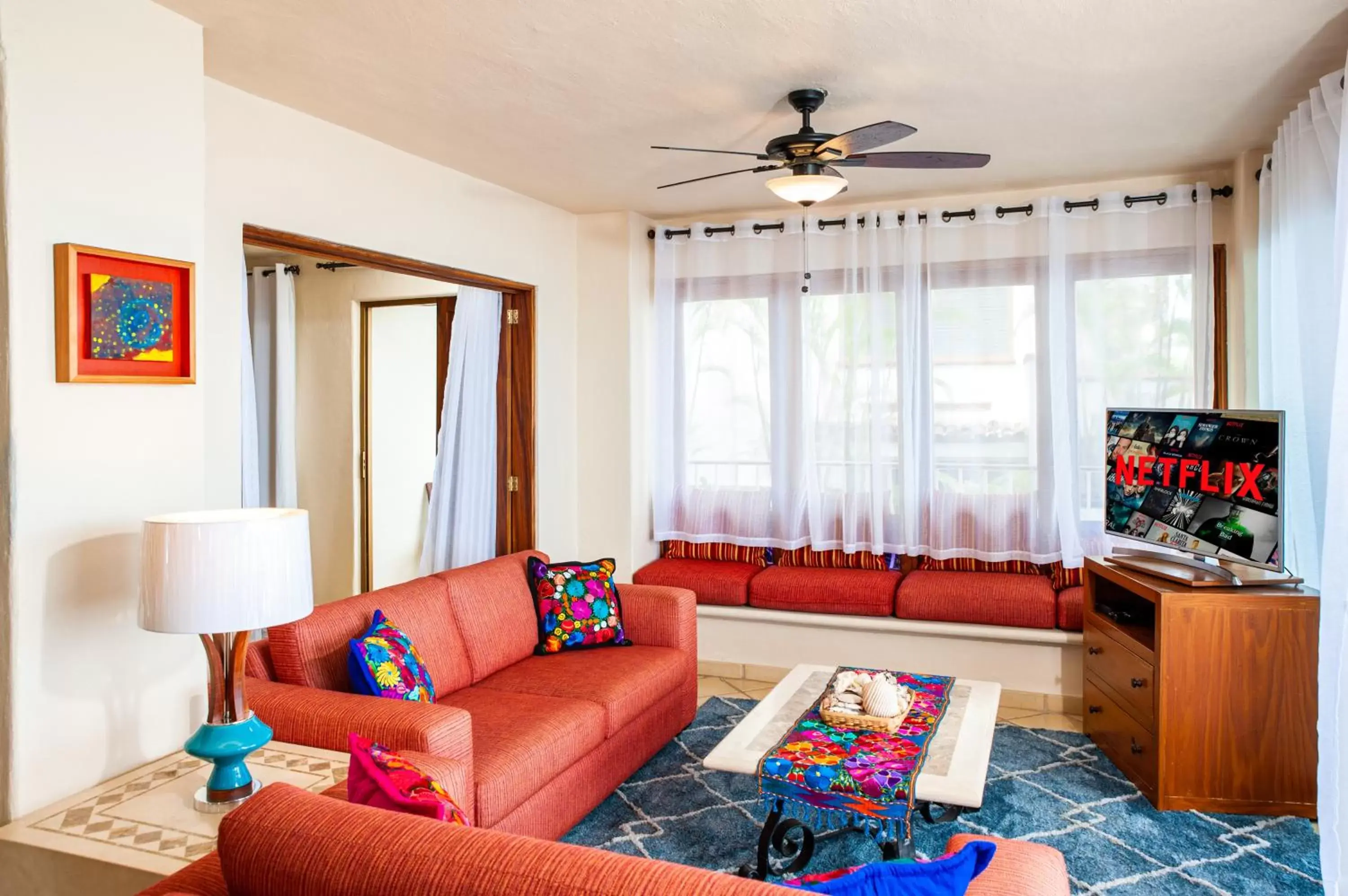 TV and multimedia, Seating Area in Casa Natalia, Playa Esmeralda