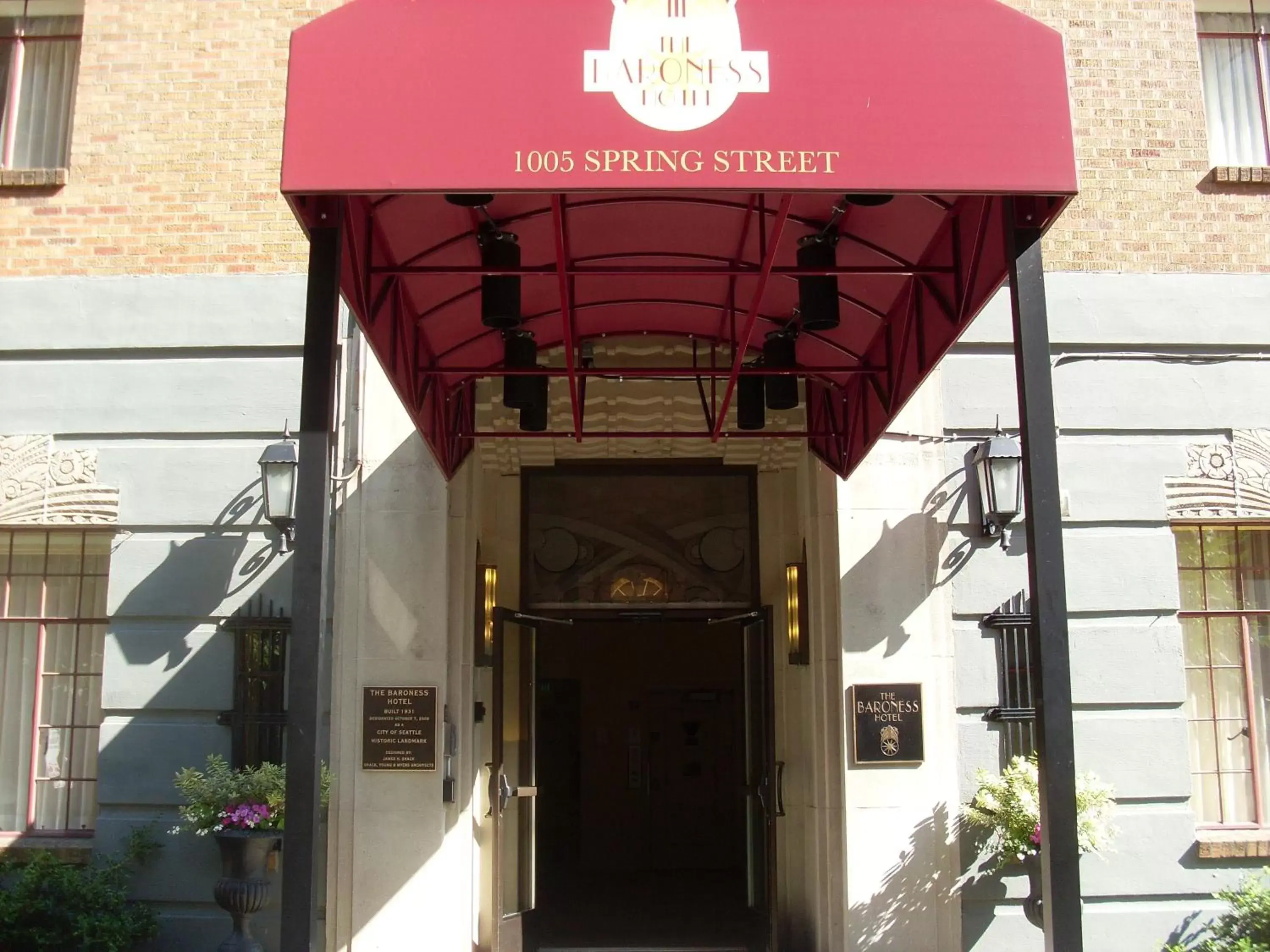 Facade/entrance in The Baroness Hotel