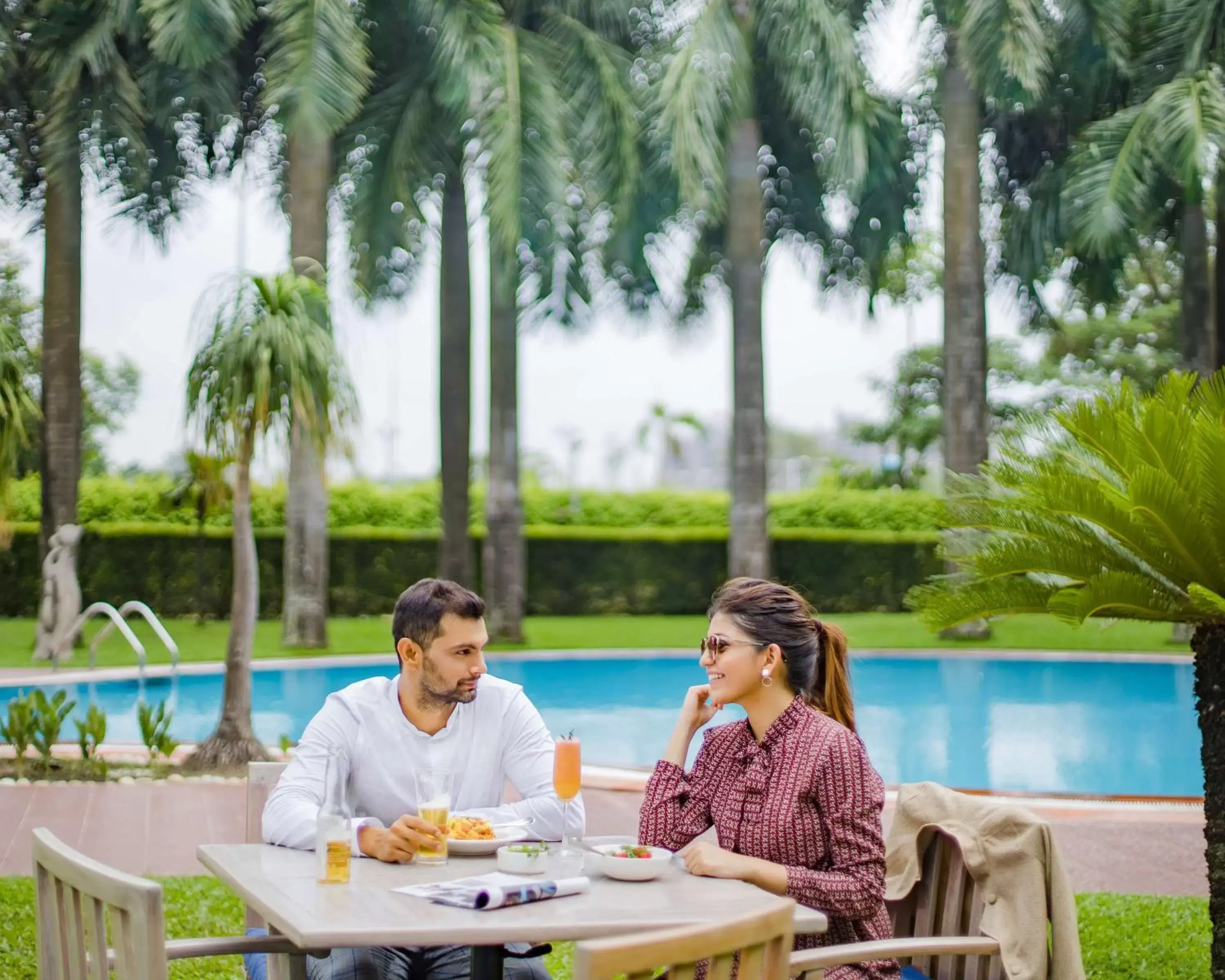 Natural landscape, Swimming Pool in Hyatt Regency Kolkata