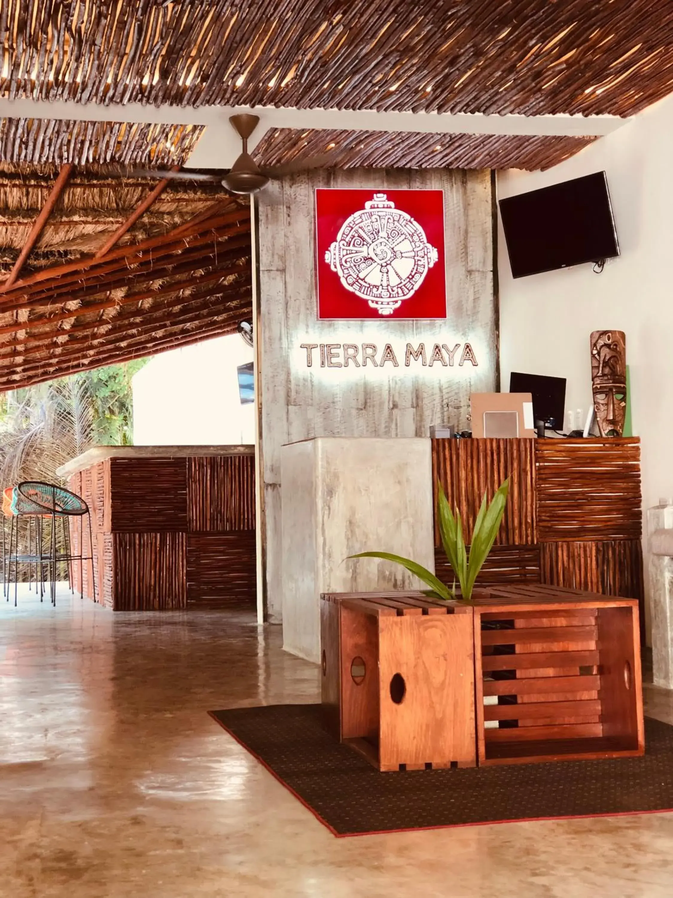 Lobby or reception in Tierra maya Hotel & Sanctuary