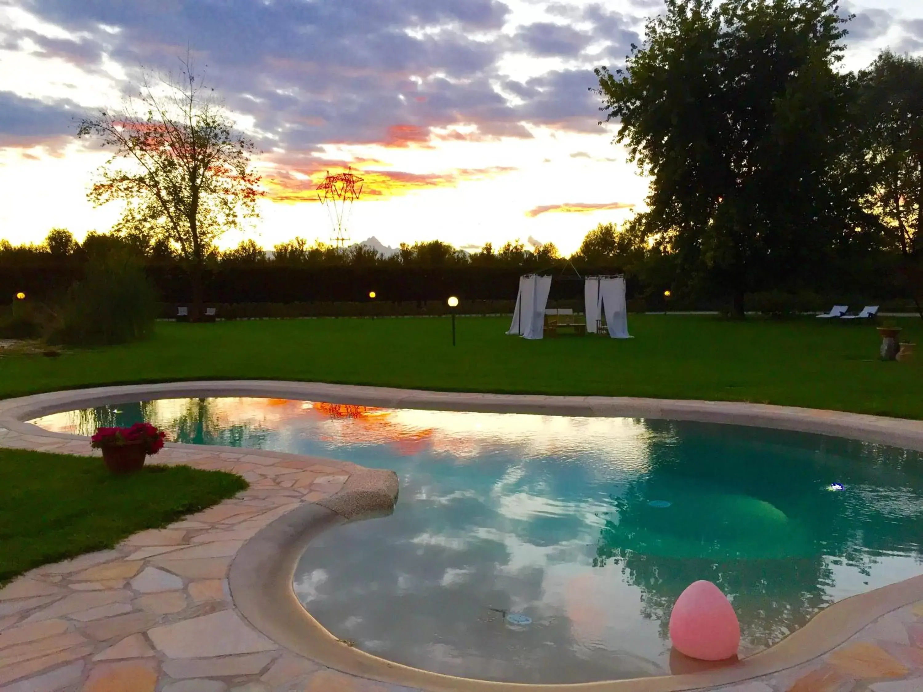 Garden, Swimming Pool in Motel Cosmera