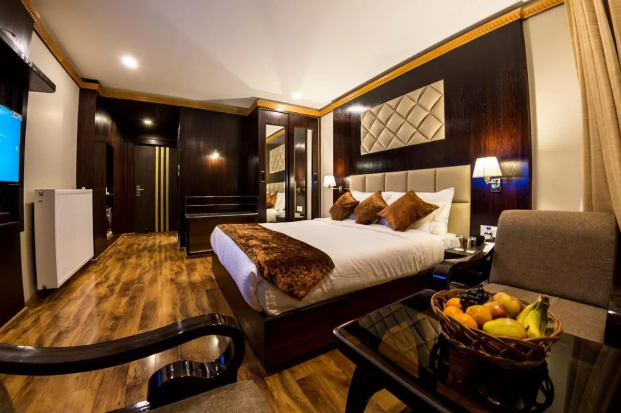 Bed in Royal Hillton Pahalgam