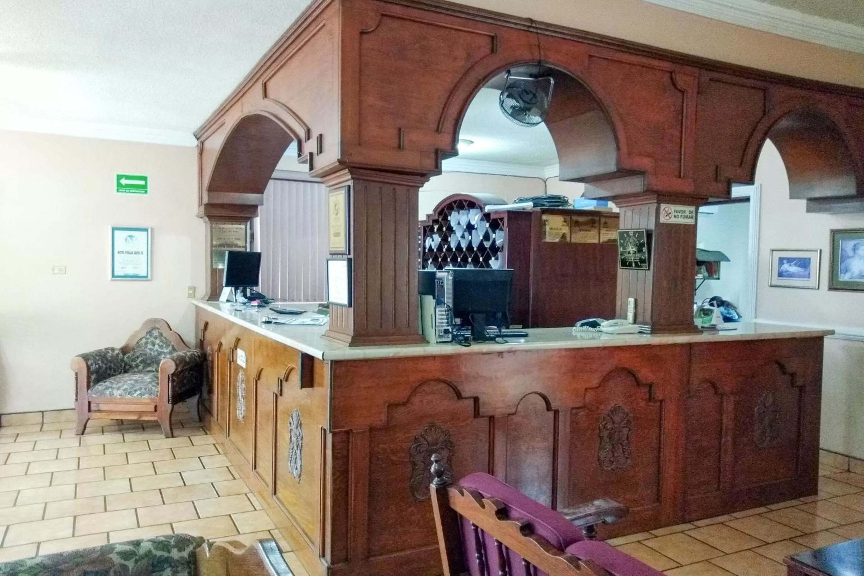 Lobby or reception in Hotel Posada Santa Fe Sabinas