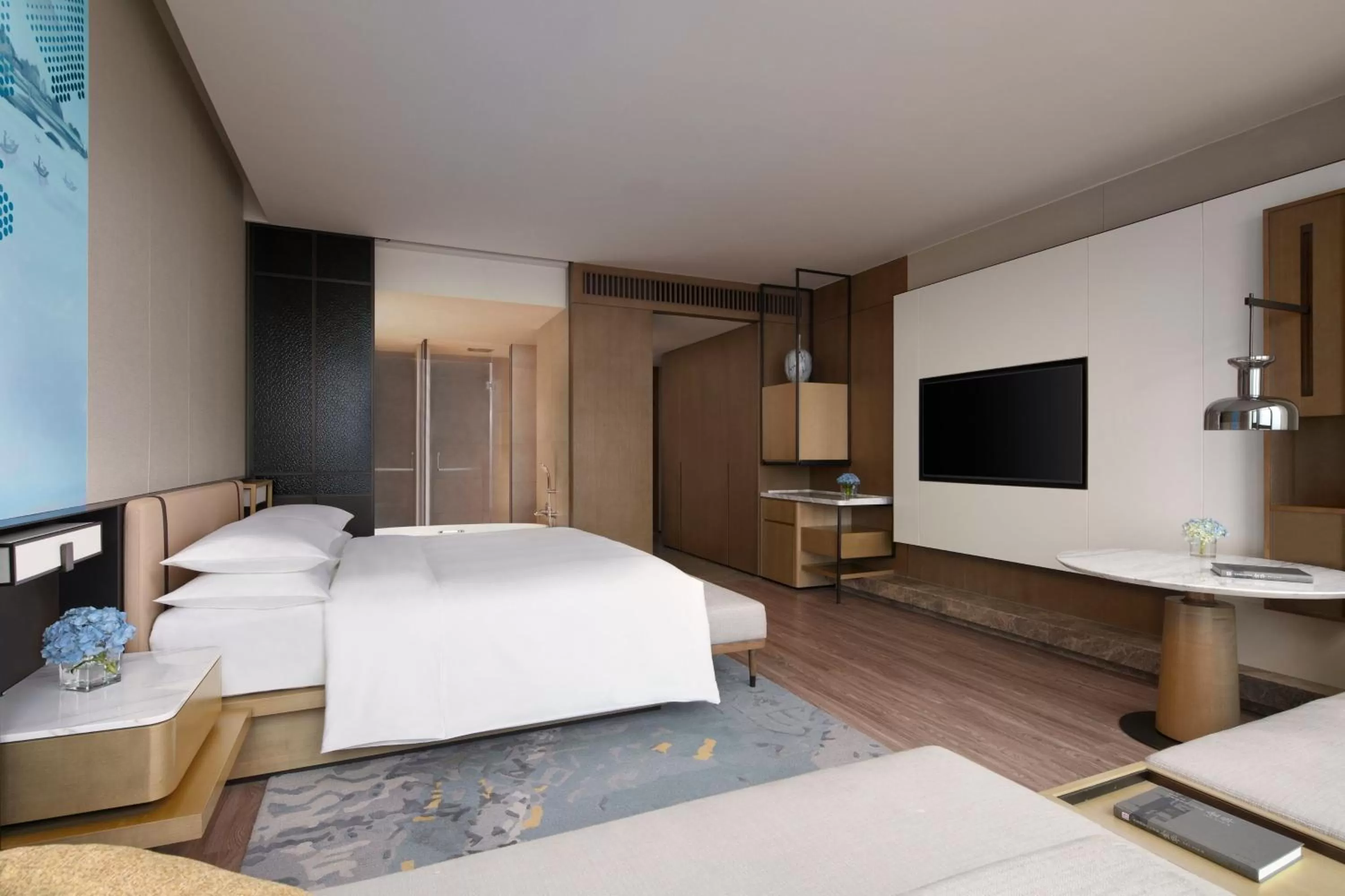 Bedroom, Bed in Jinhua Marriott Hotel