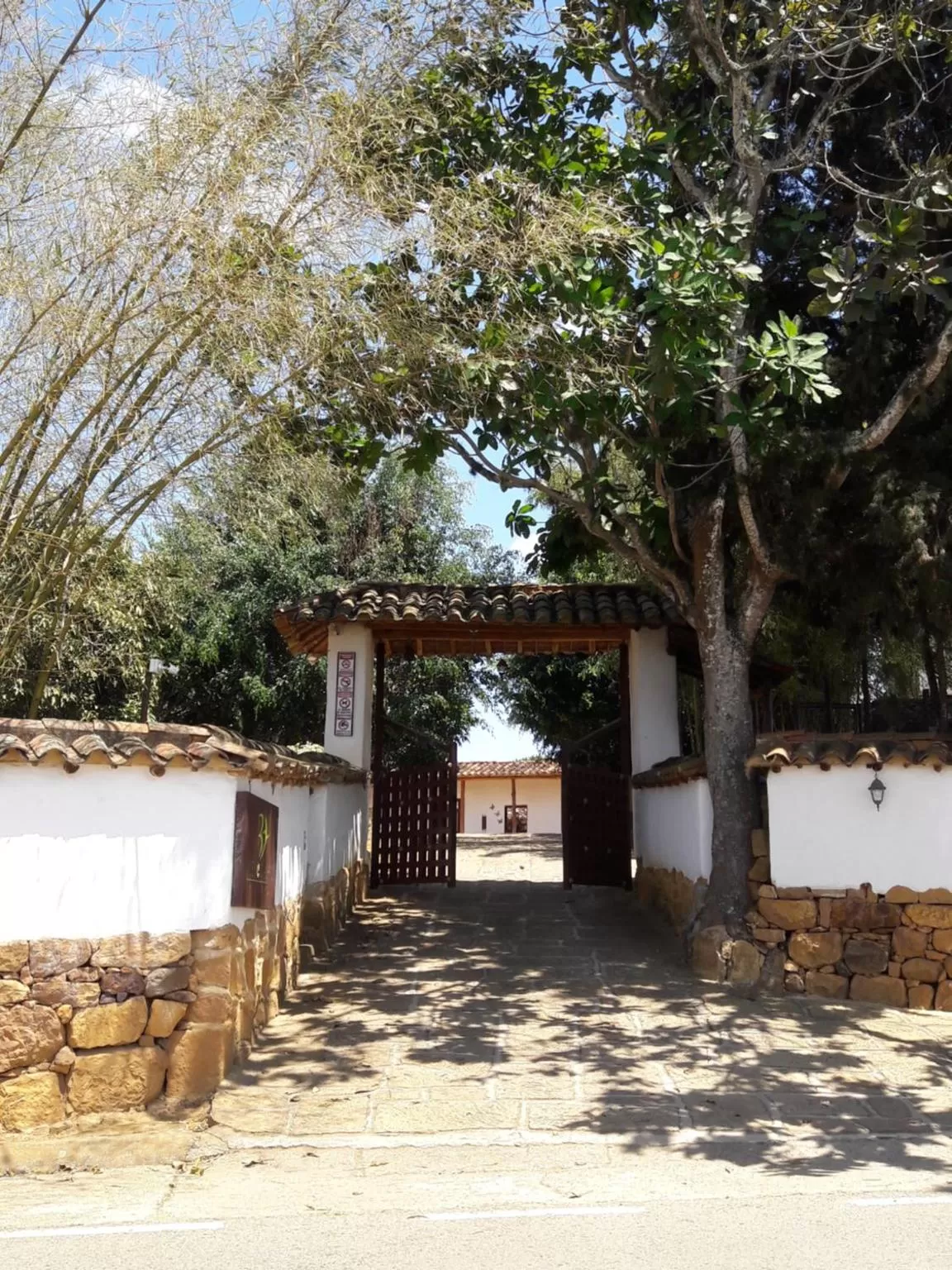 Facade/entrance in Hotel Finca Buenos Aires Barichara