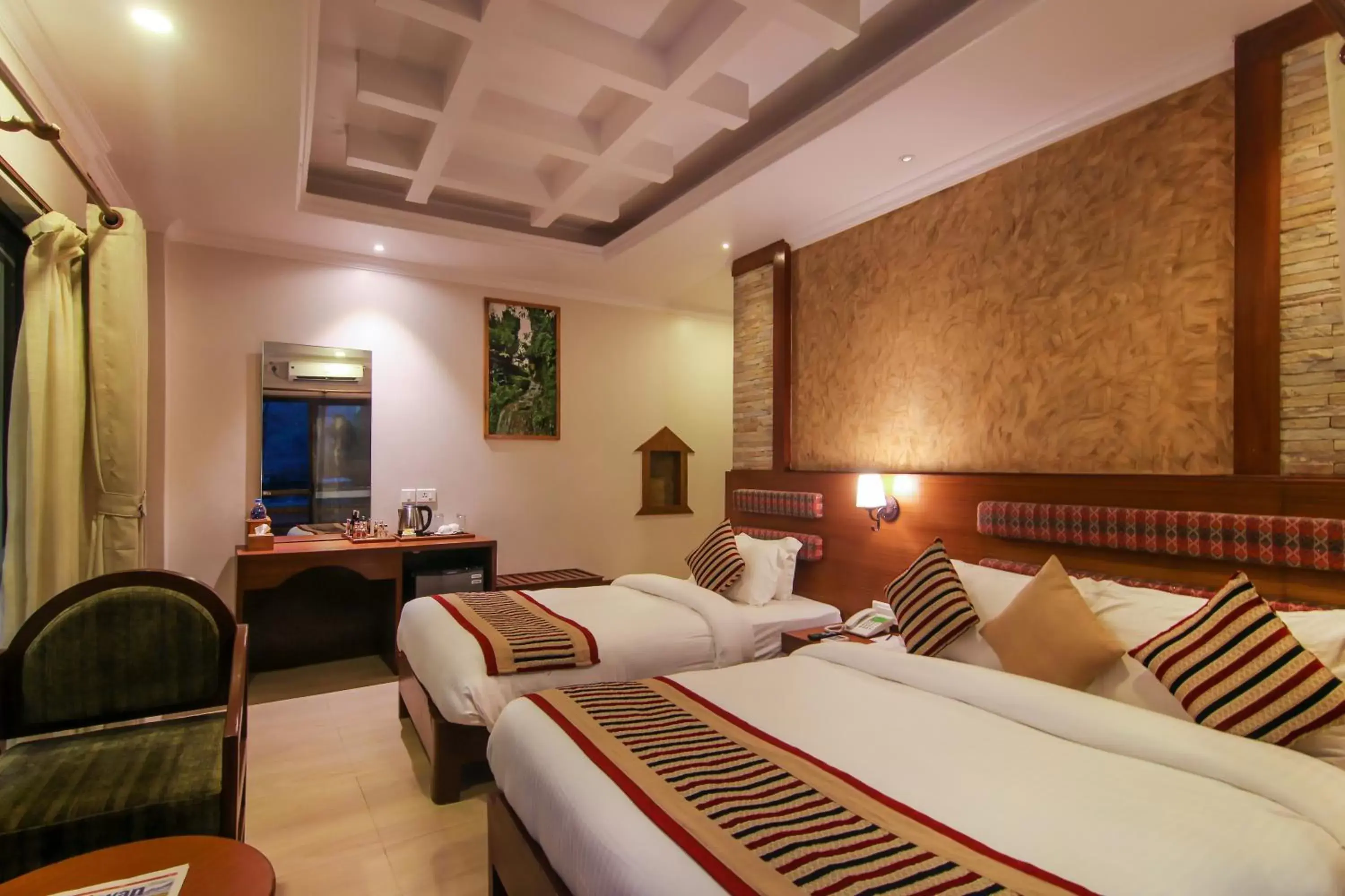 Bed in Kuti Resort & Spa