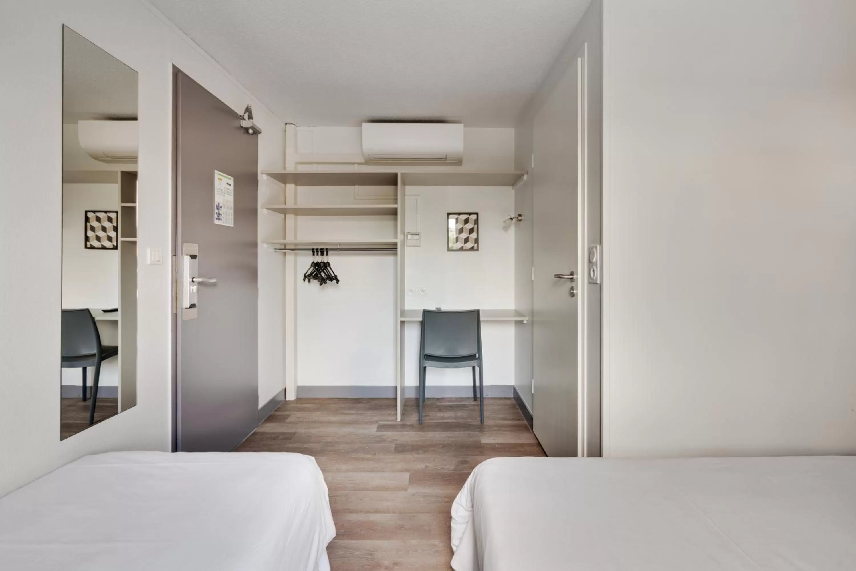 View (from property/room), Bed in initial by balladins Blois