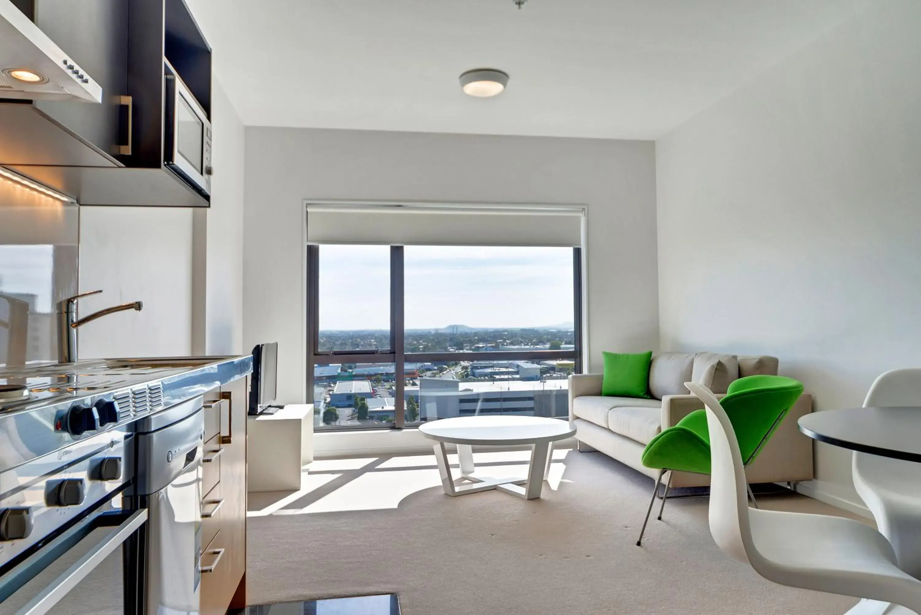 Living room in MCentral Apartments Manukau