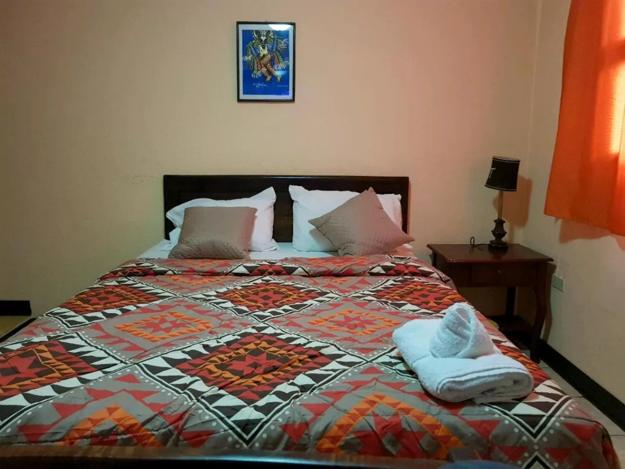 Bed in Hotel Villa Angelo