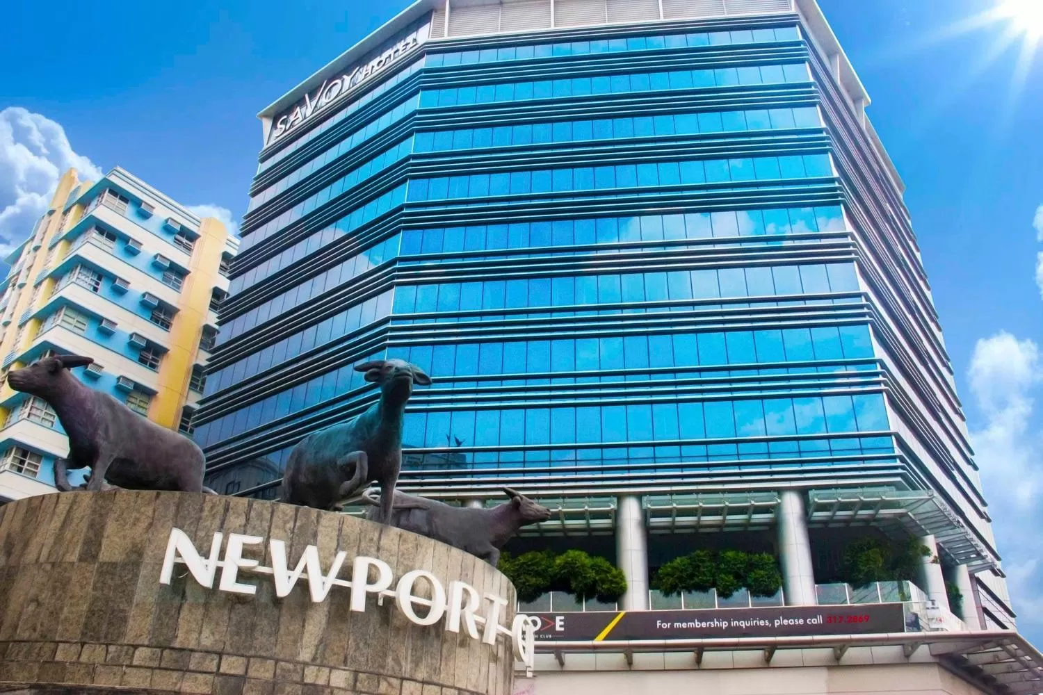 Facade/entrance in Savoy Hotel Manila near Airport NAIA Terminal 3 MNL