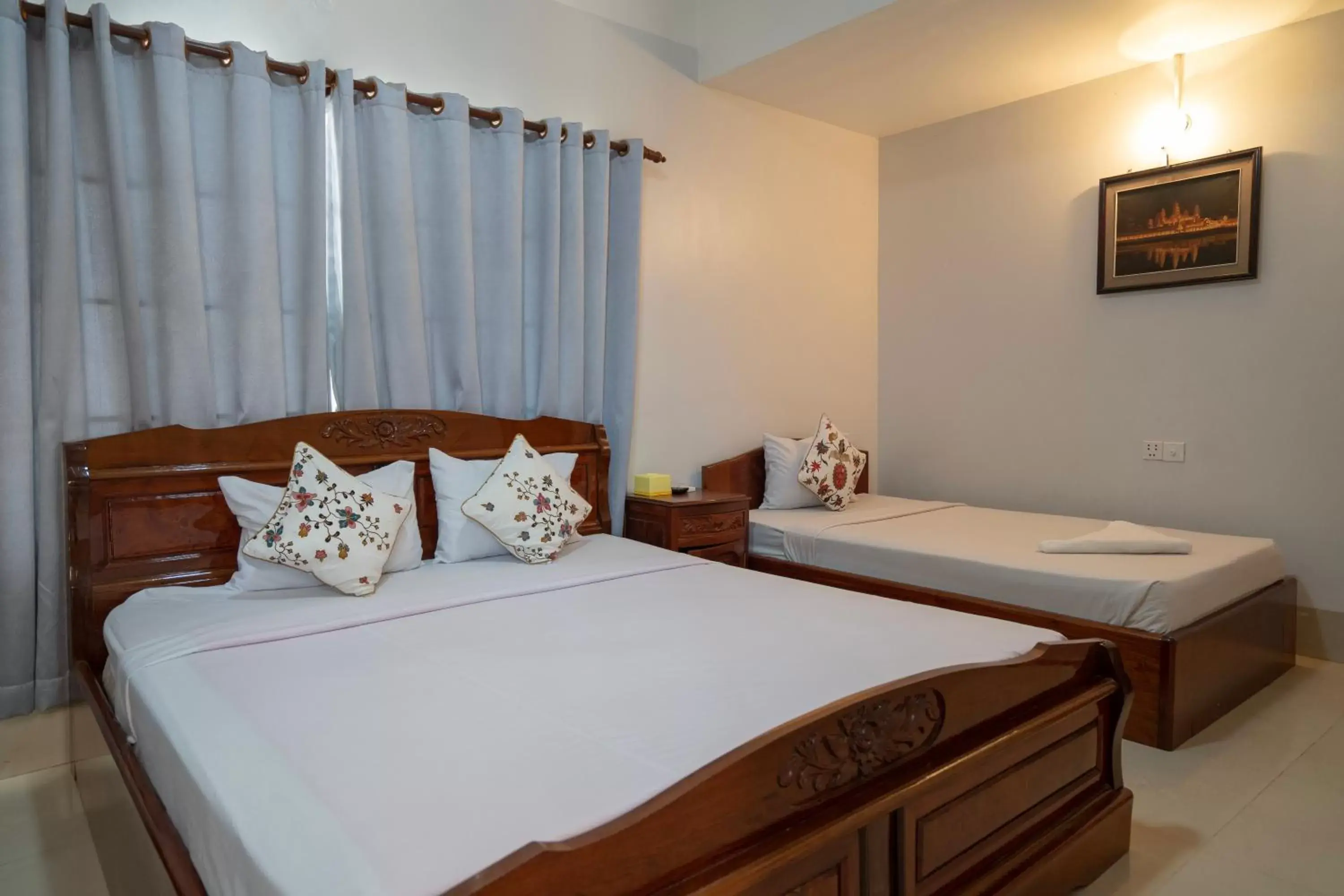 Guests, Bed in Siem Reap Riverside Hotel