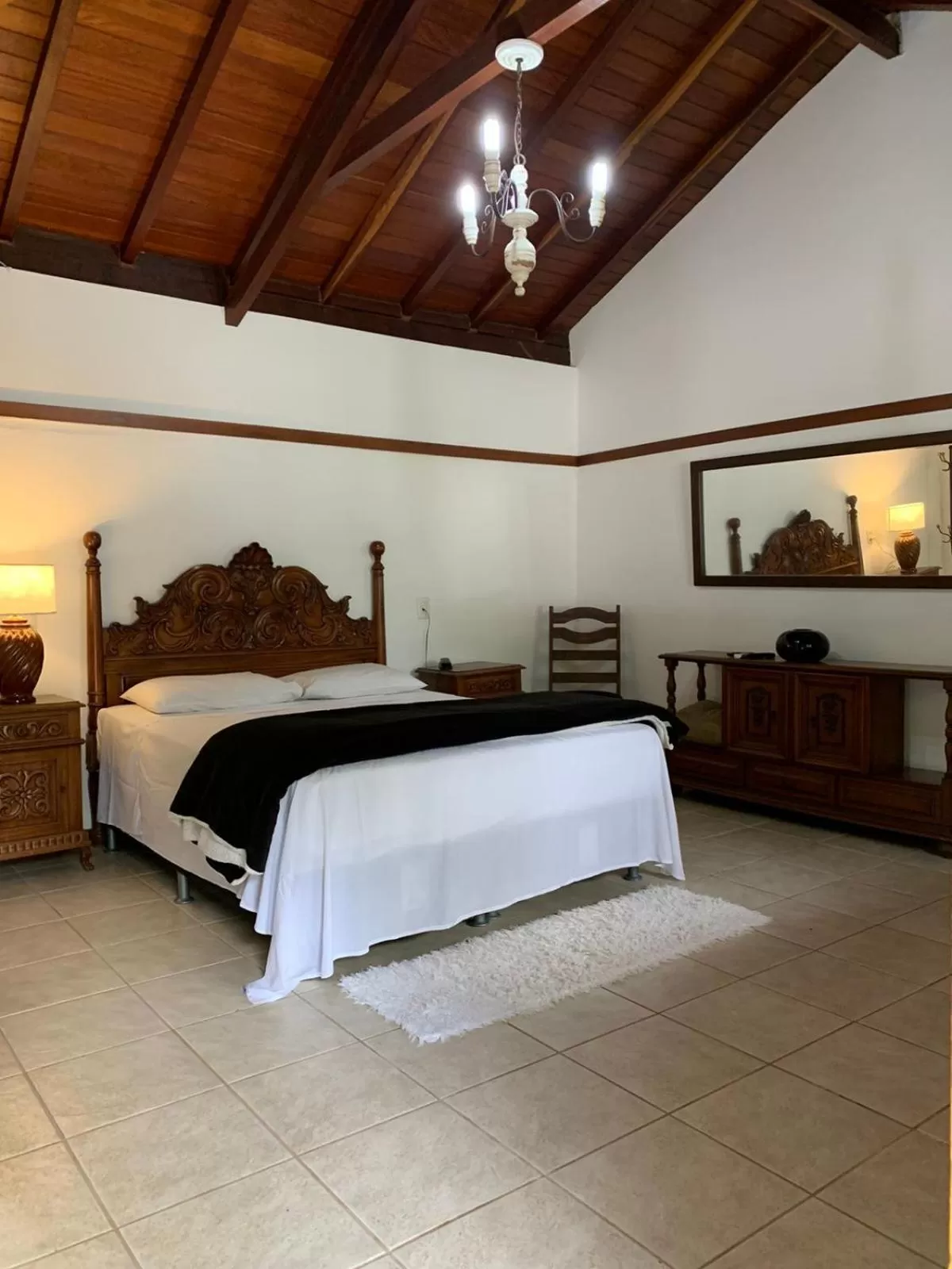 Bed in Pousada Villa Real