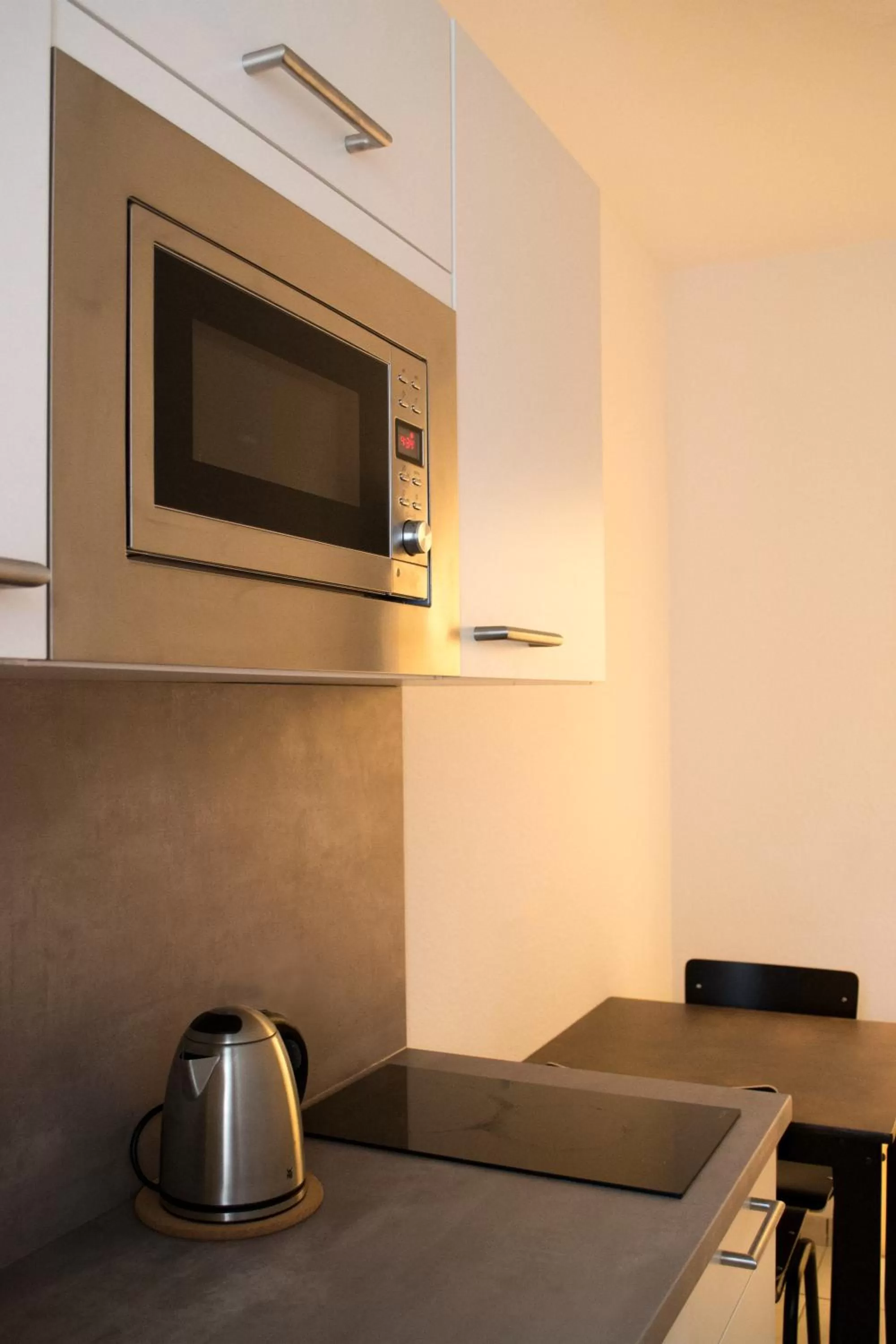 Kitchen or kitchenette in Hotel am Schlosstheater