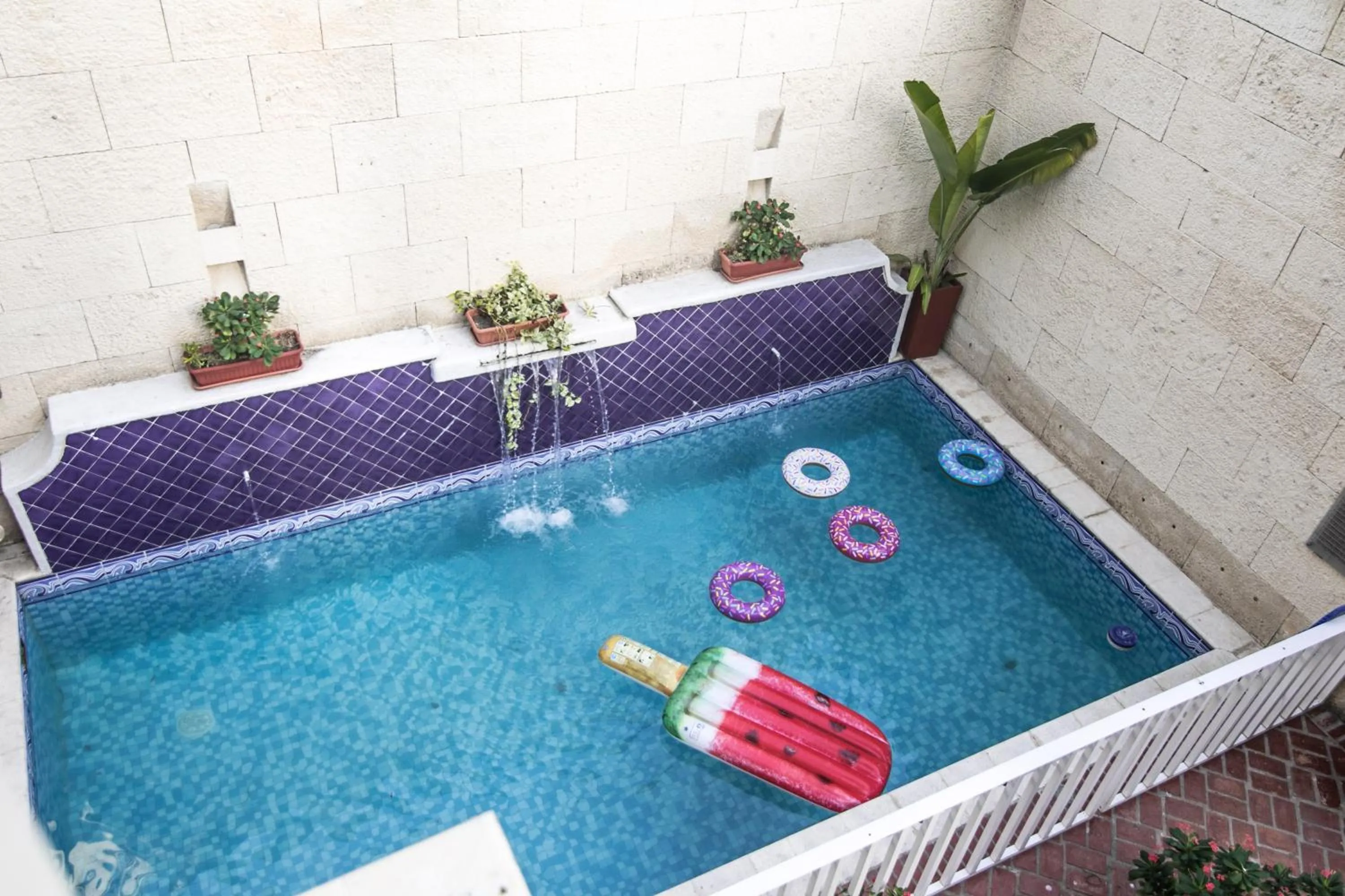 Pool view in Hotel Boutique Castillo Ines Maria