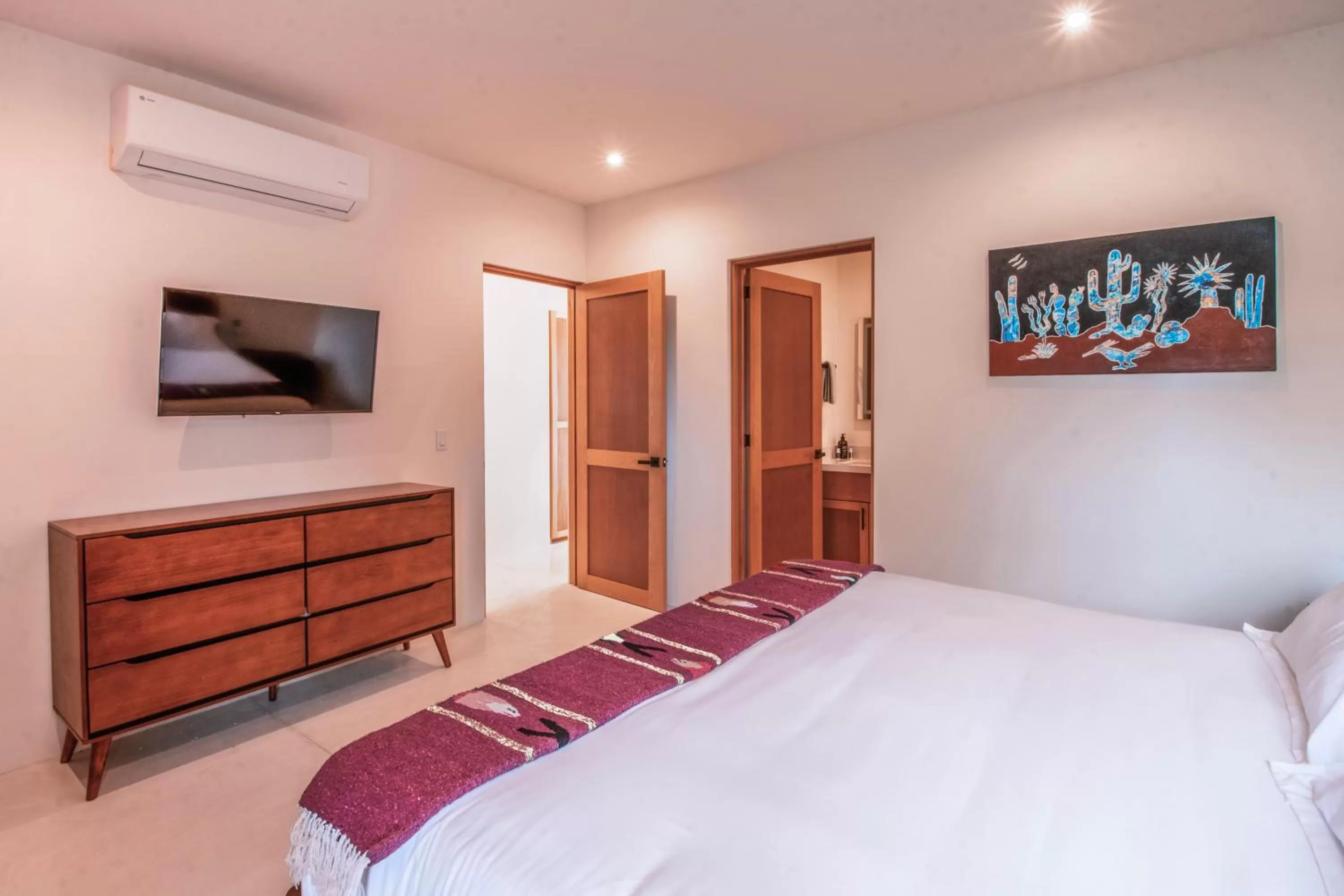 Bed in Cerritos Surf Residences