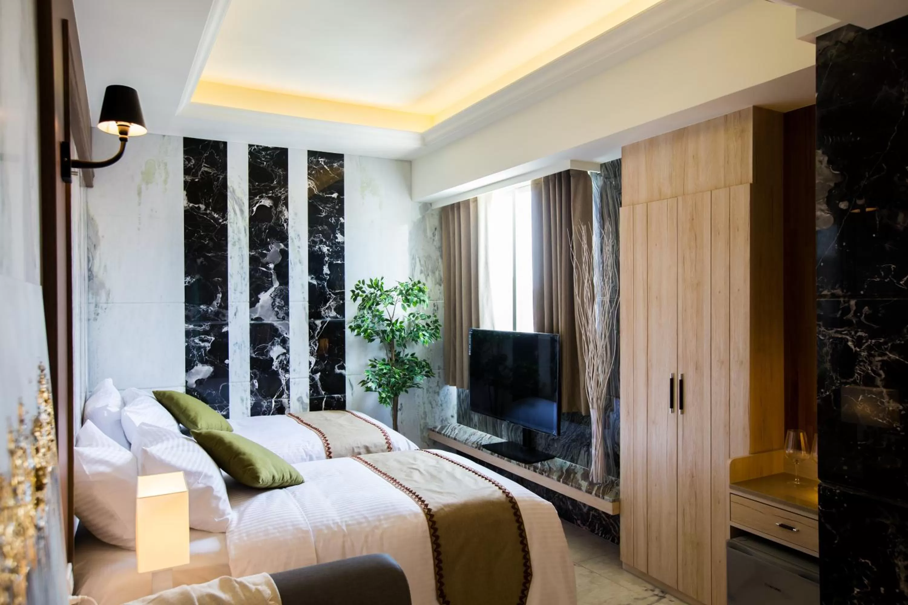 Bed in Hotel Maple Taiwan Boulevard