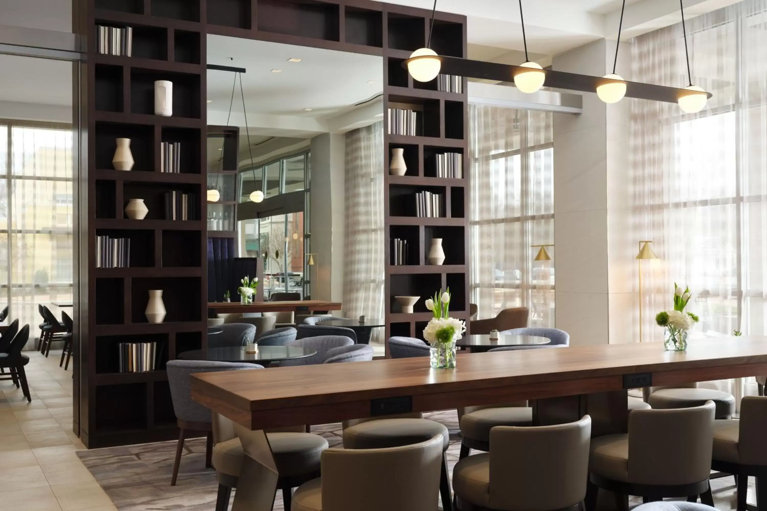 Lobby or reception, Dining Area in AC Hotel by Marriott Jackson Ridgeland