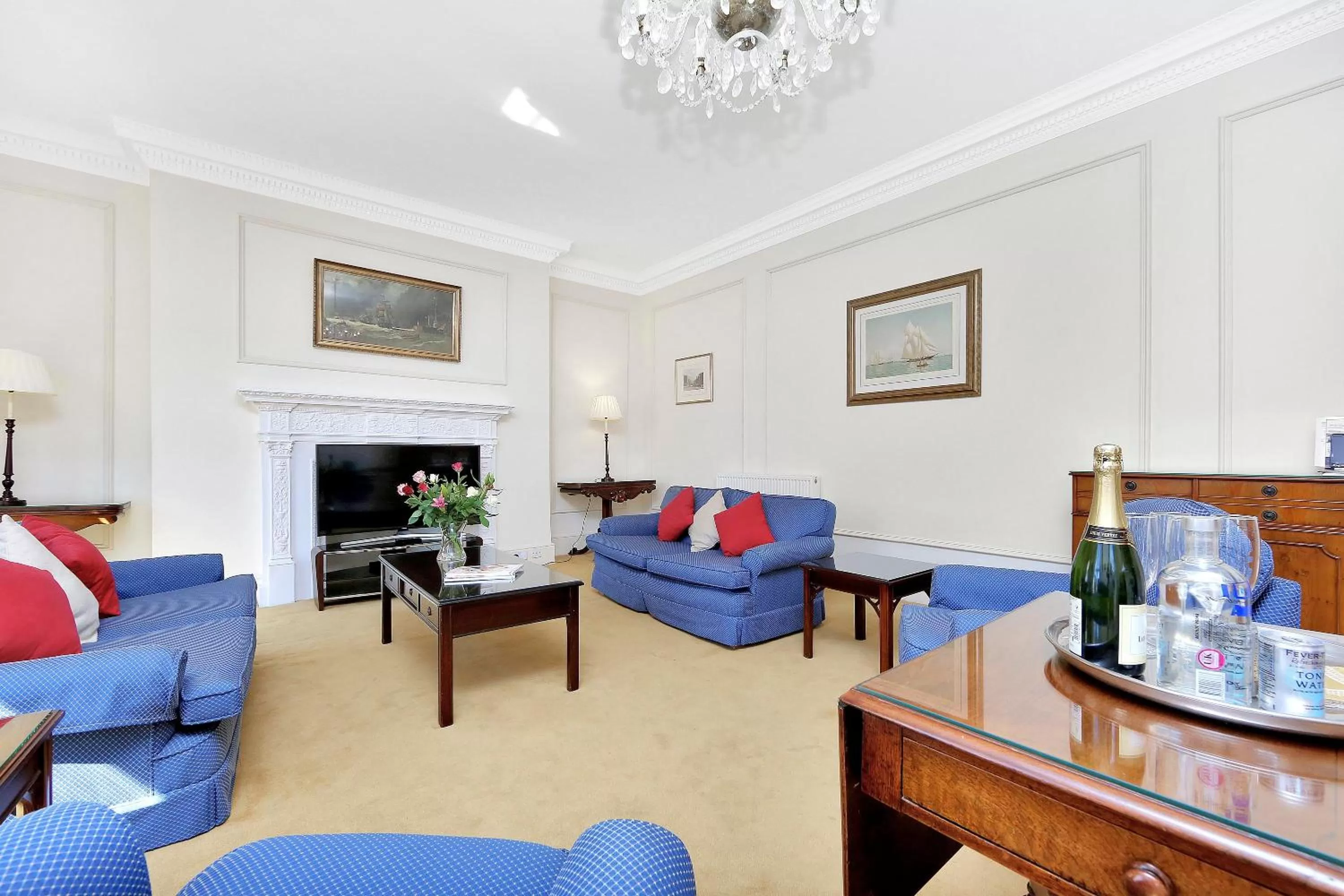 Living room in No1 The Mansions By Mansley