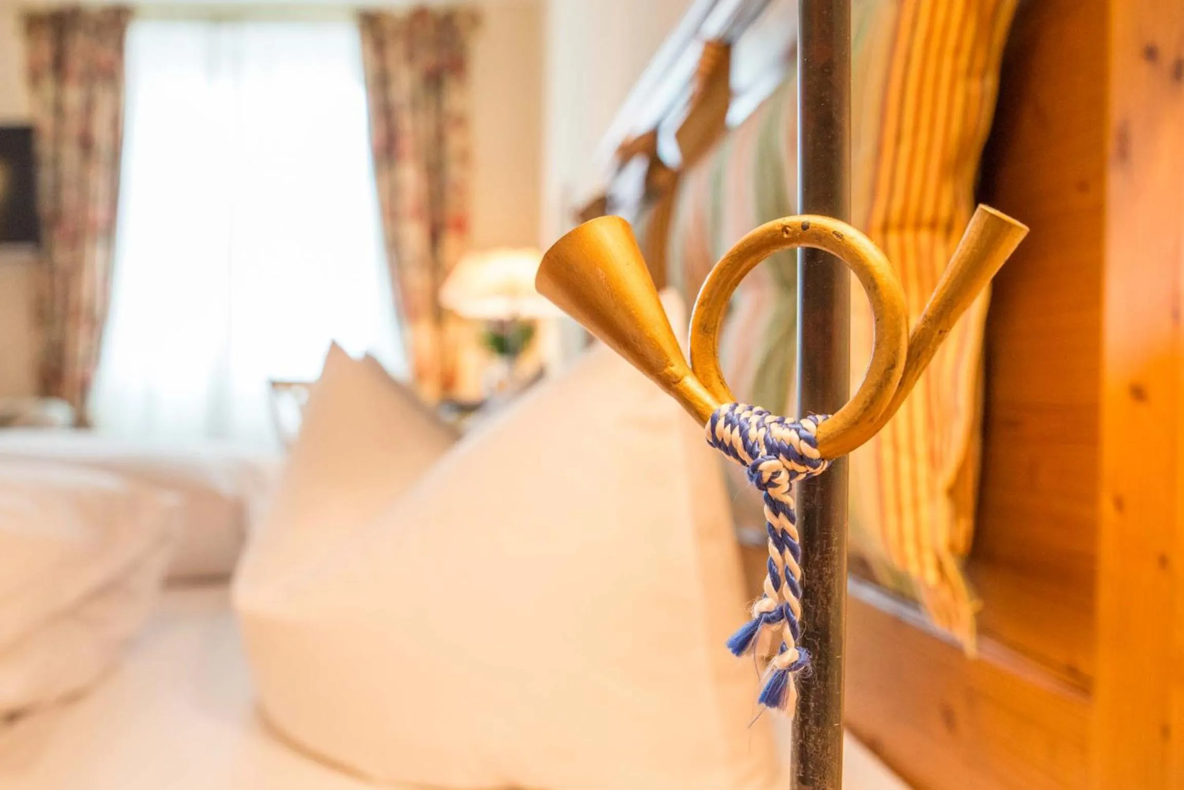 Bed in Hotel Post Murnau