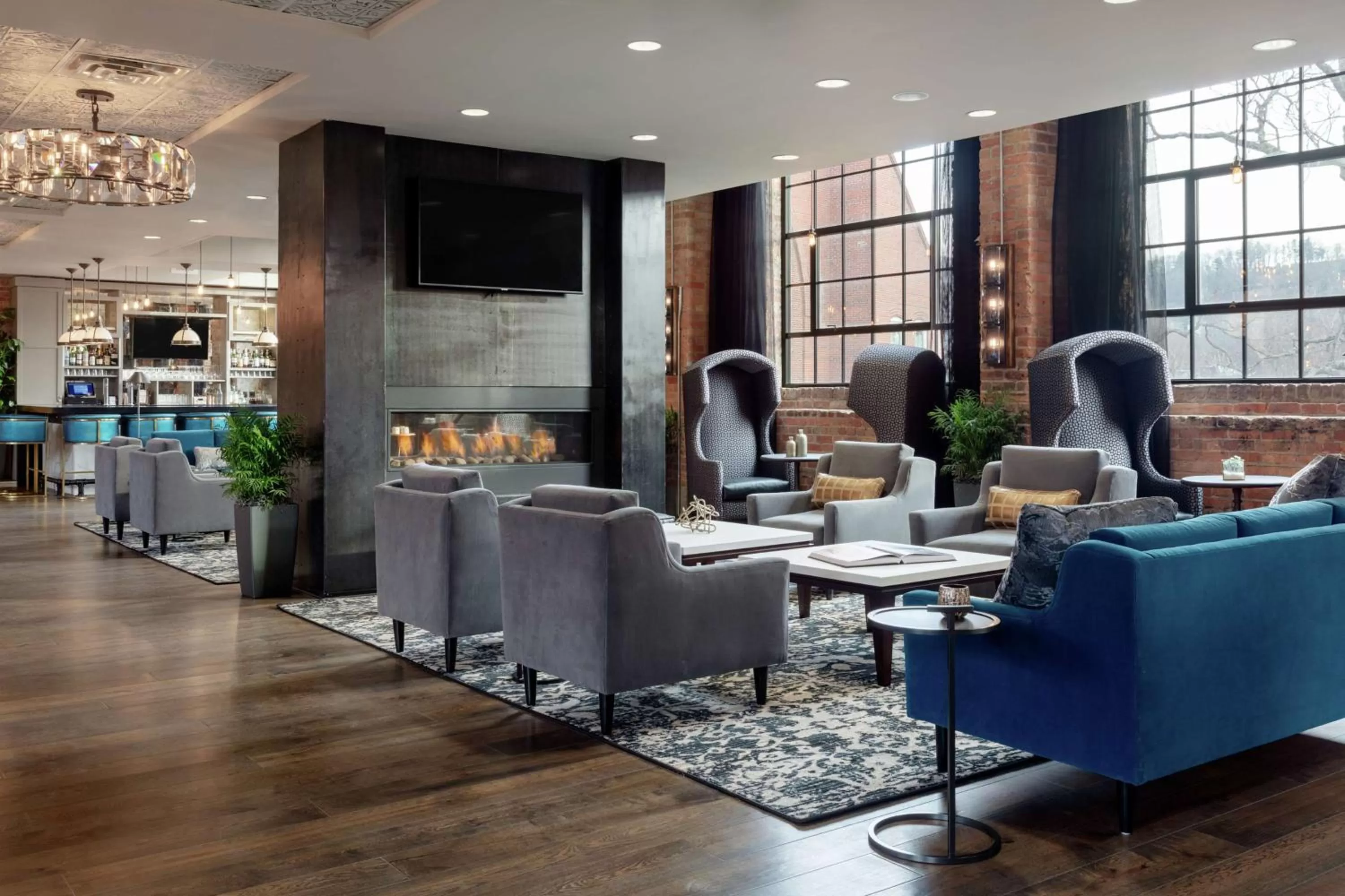 Lobby or reception in Foundry Hotel Asheville, Curio Collection By Hilton