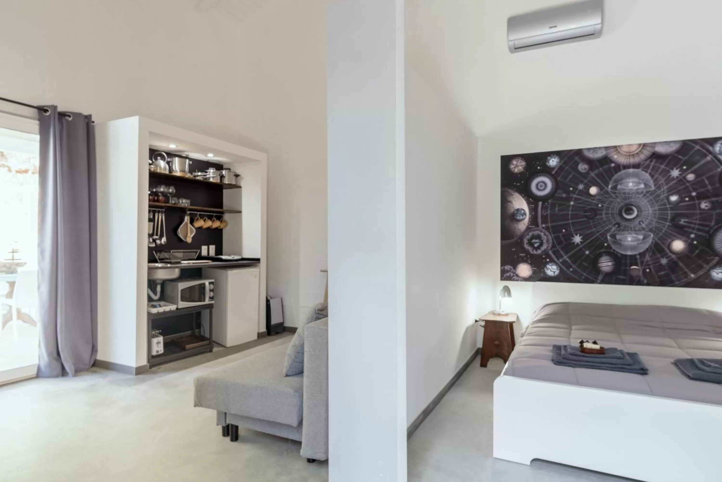 Kitchen or kitchenette, Bed in Naturarte Guesthouse