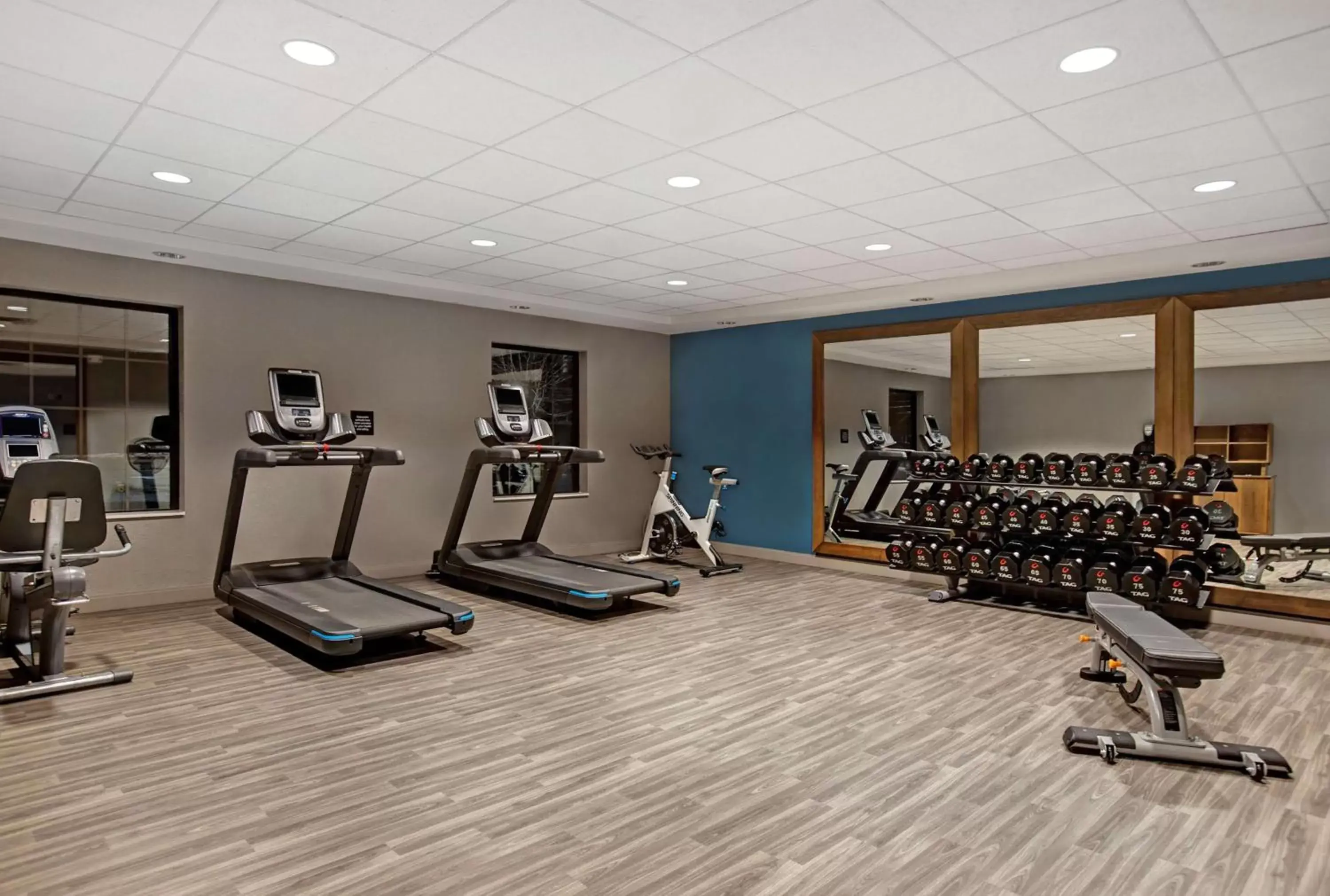 Fitness centre/facilities in Hampton Inn Westfield Fitness centre/facilities in Hampton Inn Westfield