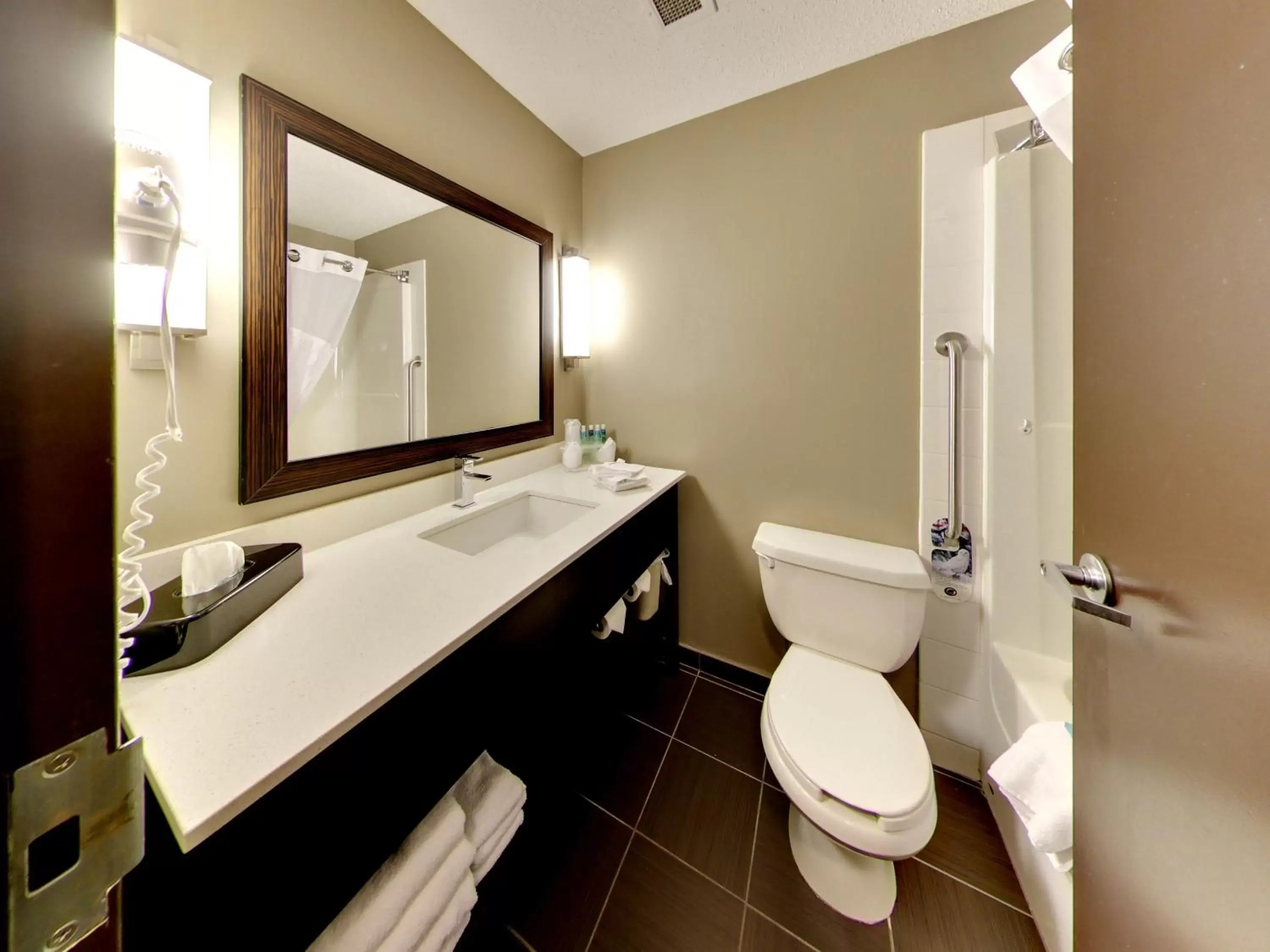 Photo of the whole room, Bathroom in Holiday Inn Express Hotel & Suites - Edmonton International Airport, an IHG Hotel