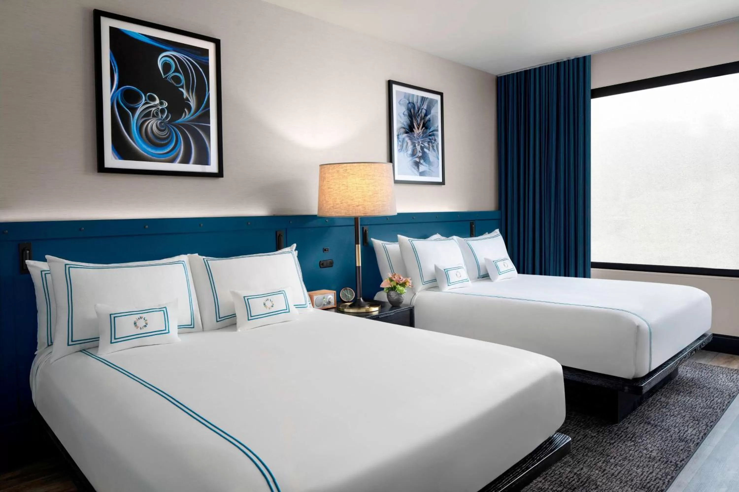 Queen Room with Two Queen Beds and Roll-in Shower - Mobility and Hearing Accessible in The Oaklander Hotel, Autograph Collection