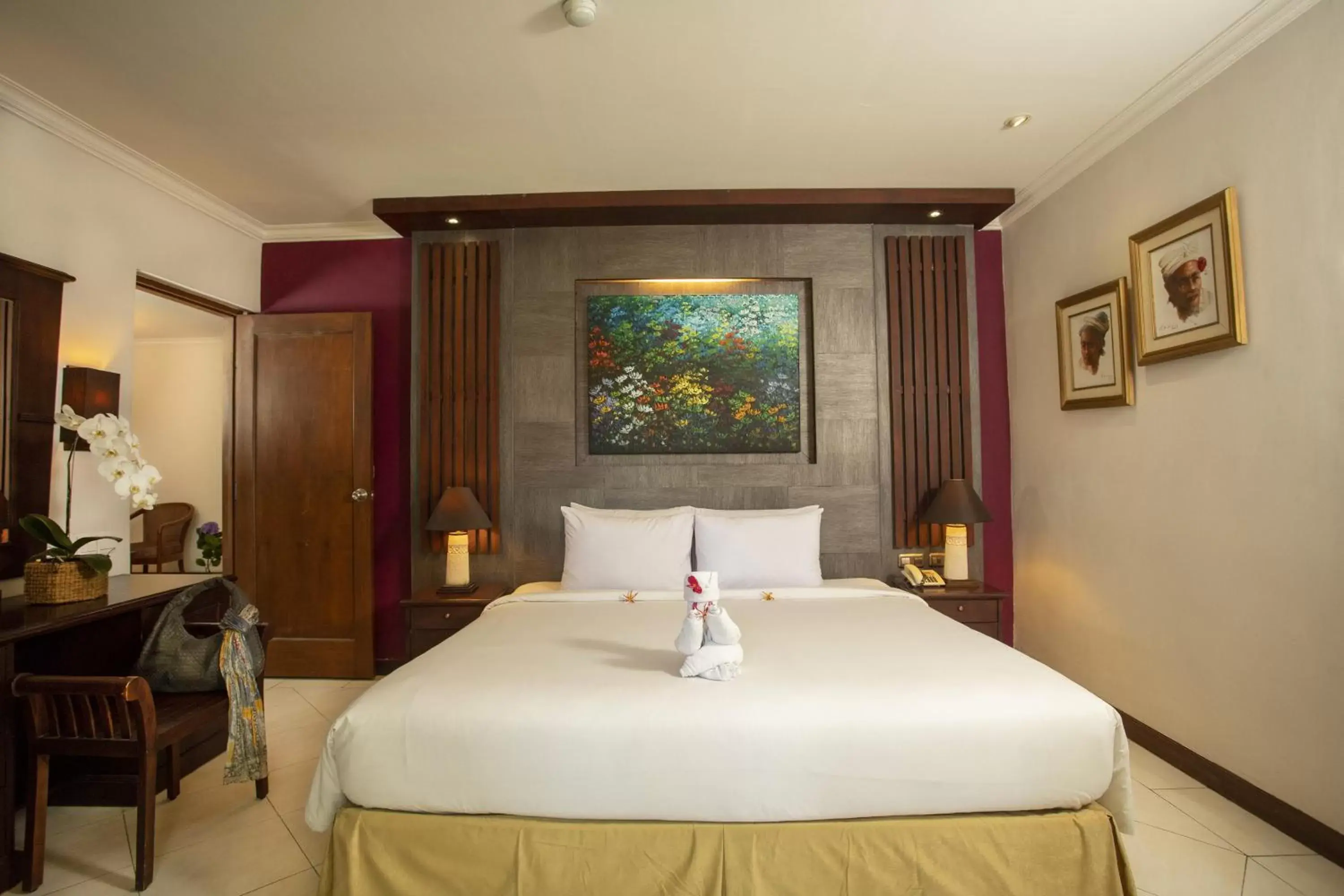 Bed in Risata Bali Resort & Spa