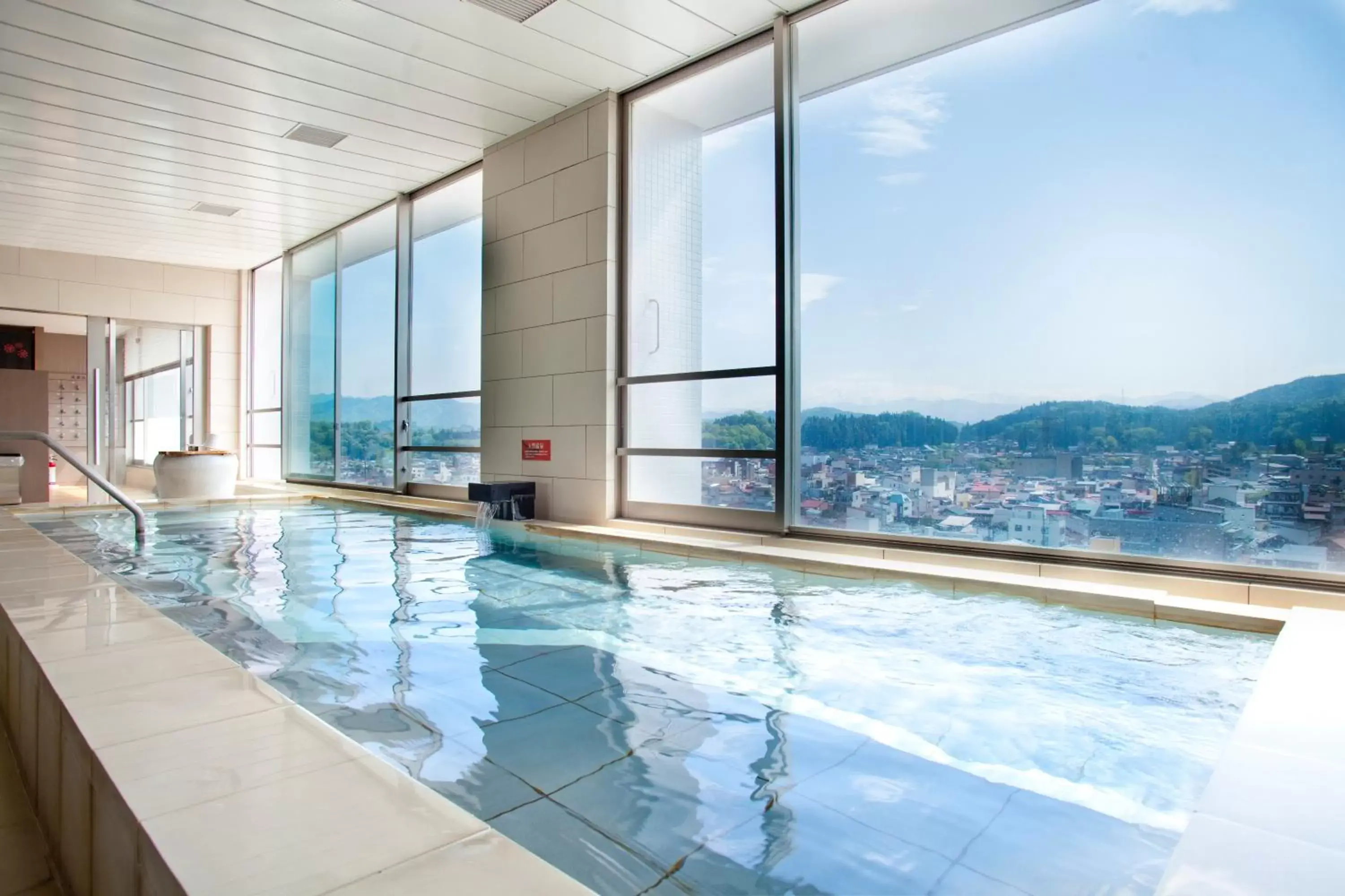 Hot Spring Bath, Swimming Pool in Spa Hotel Alpina Hida Takayama