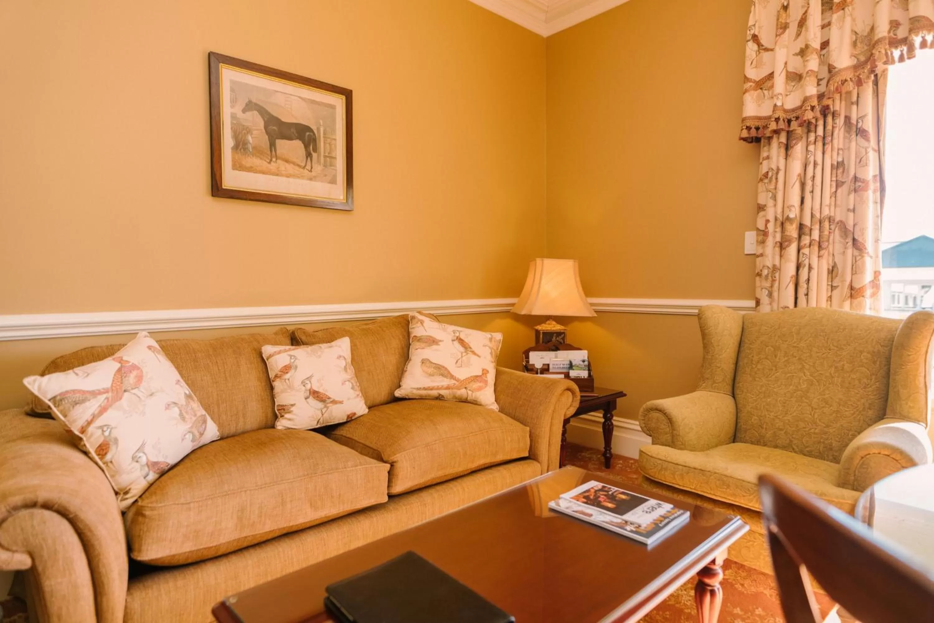 Seating area in Chateau Yering