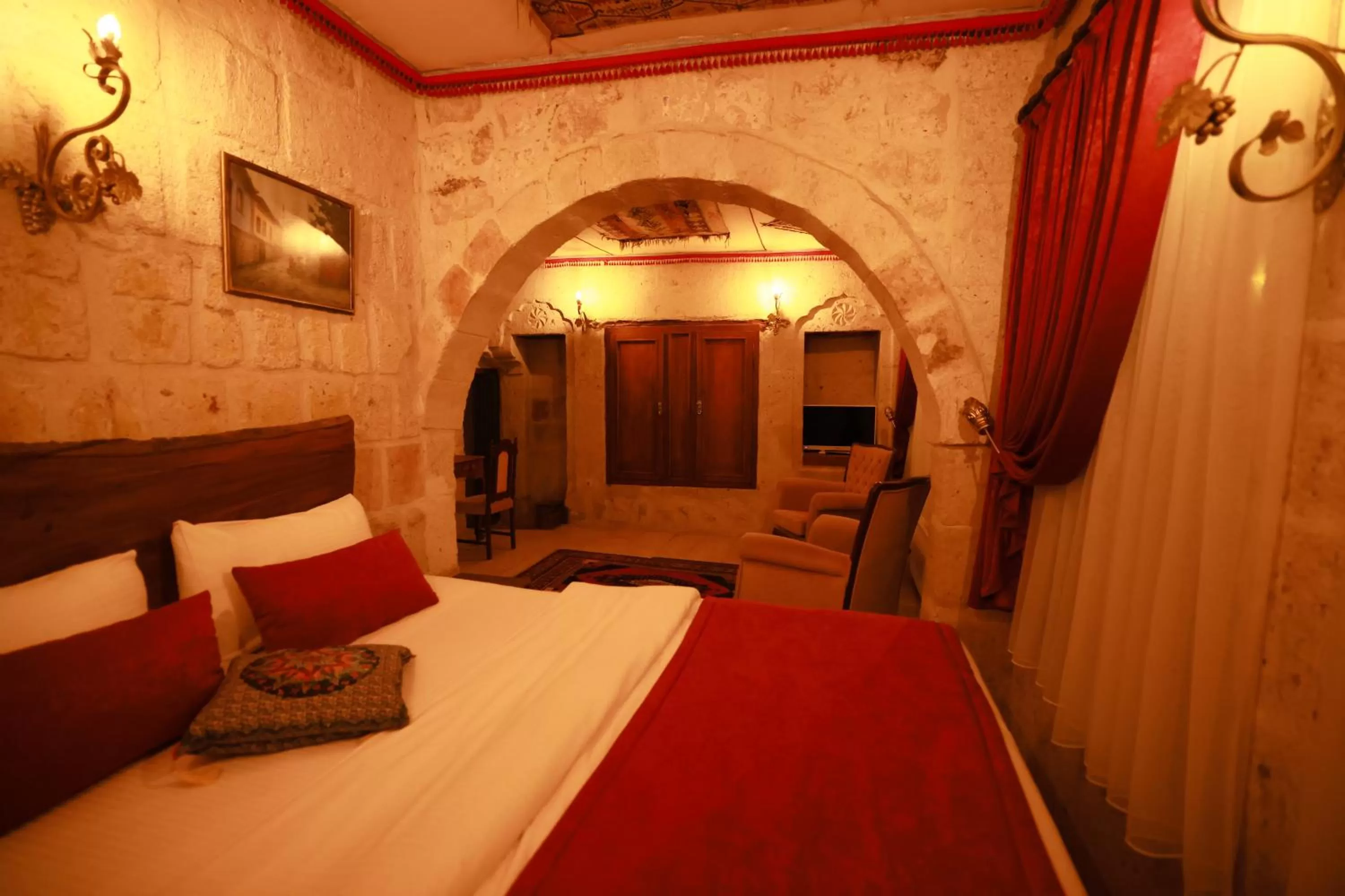 Bed in Cappadocia Nar Cave House & Swimming Pool