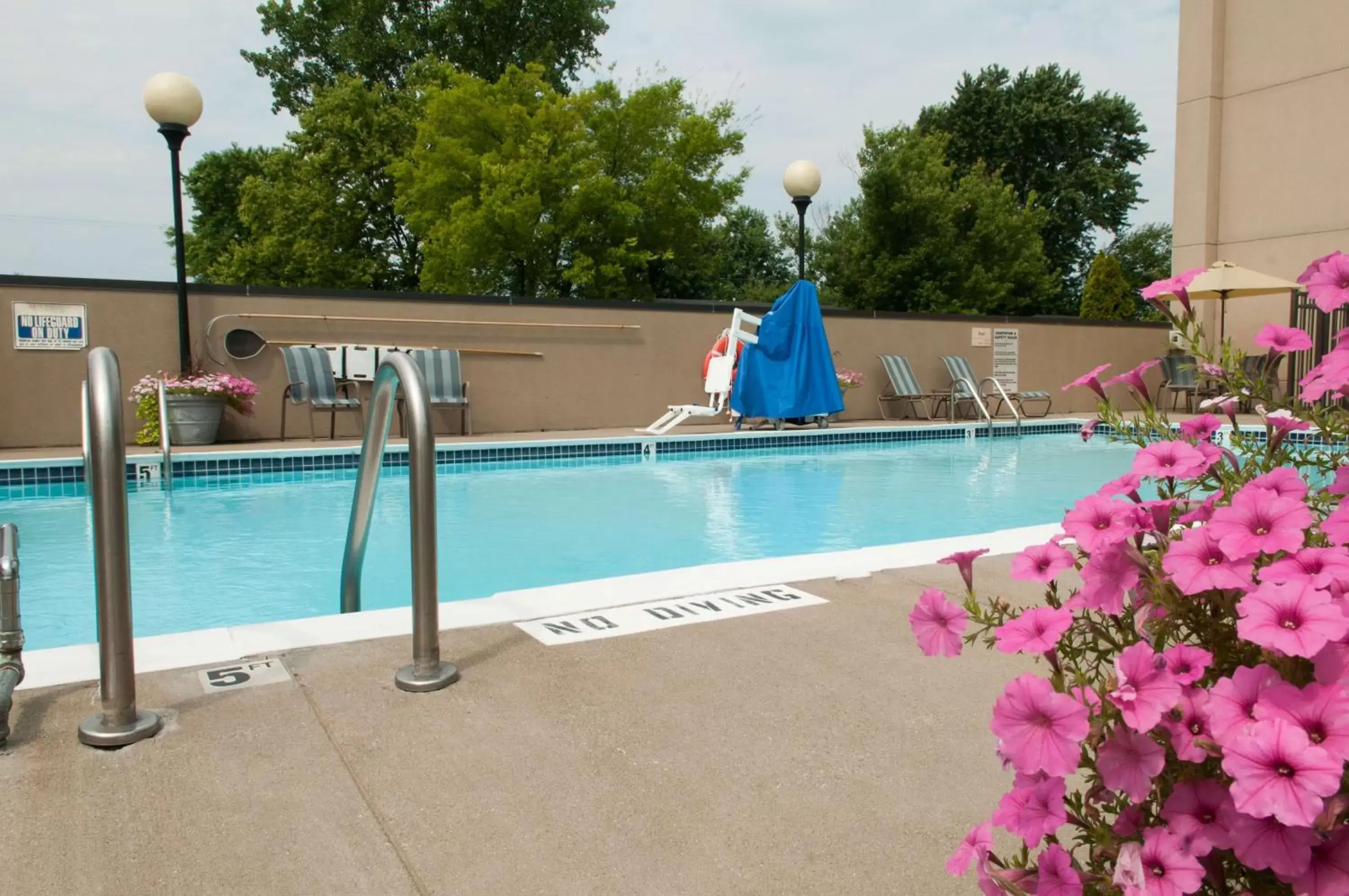 Pool view, Swimming Pool in Hampton Inn Clarksville