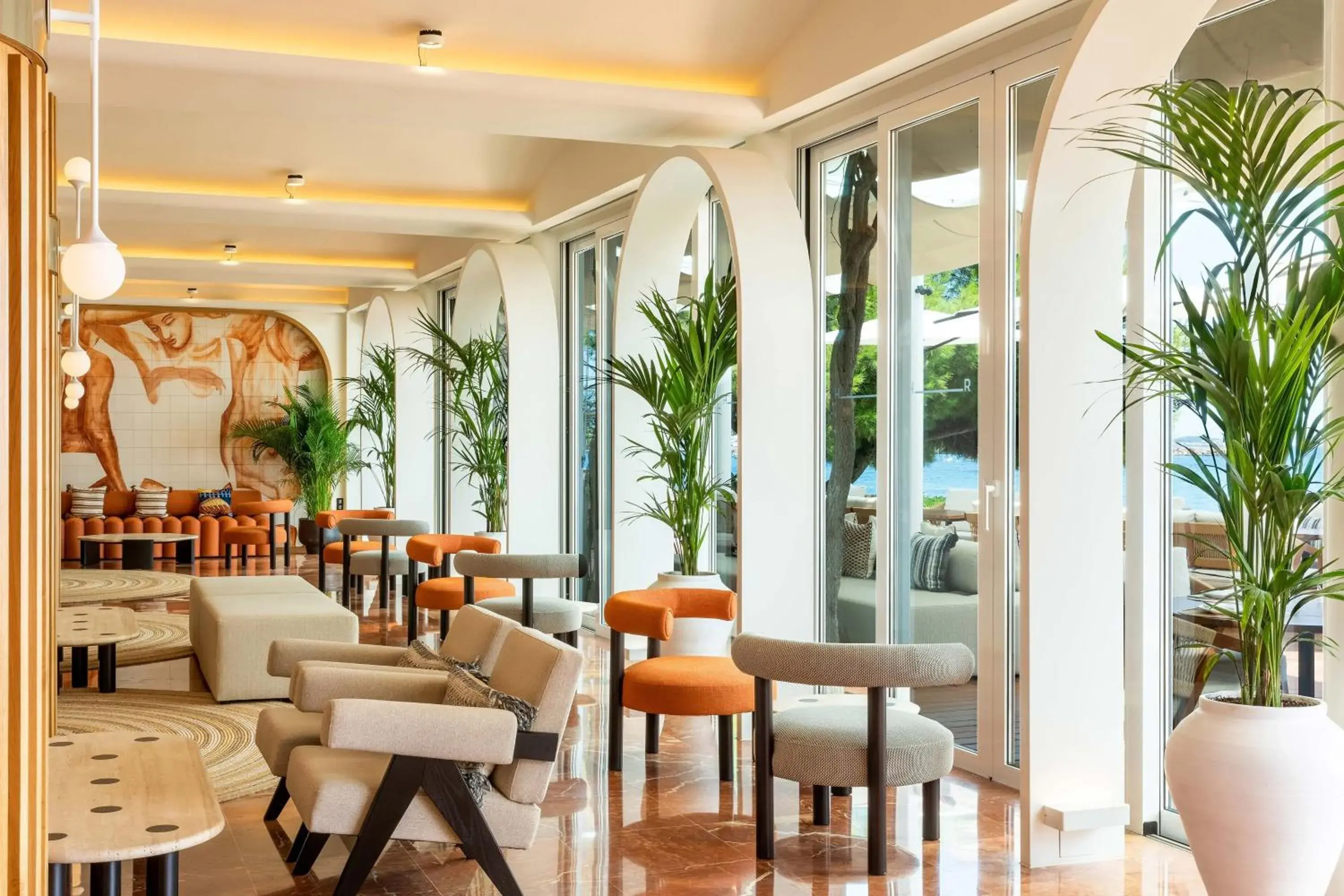 Lobby or reception, Lounge/Bar in Hotel Riomar, Ibiza, a Tribute Portfolio Hotel