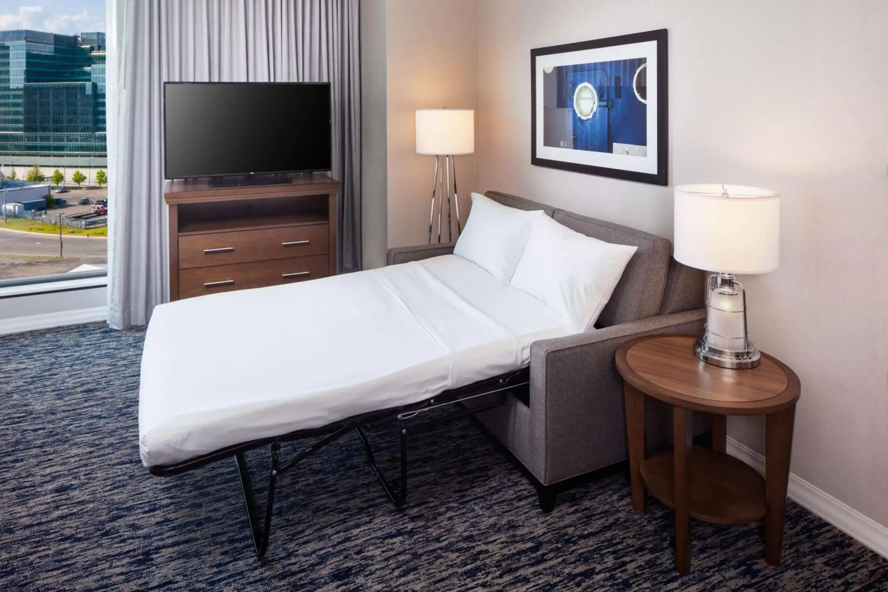 Bedroom, Bed in Homewood Suites by Hilton Boston Seaport District