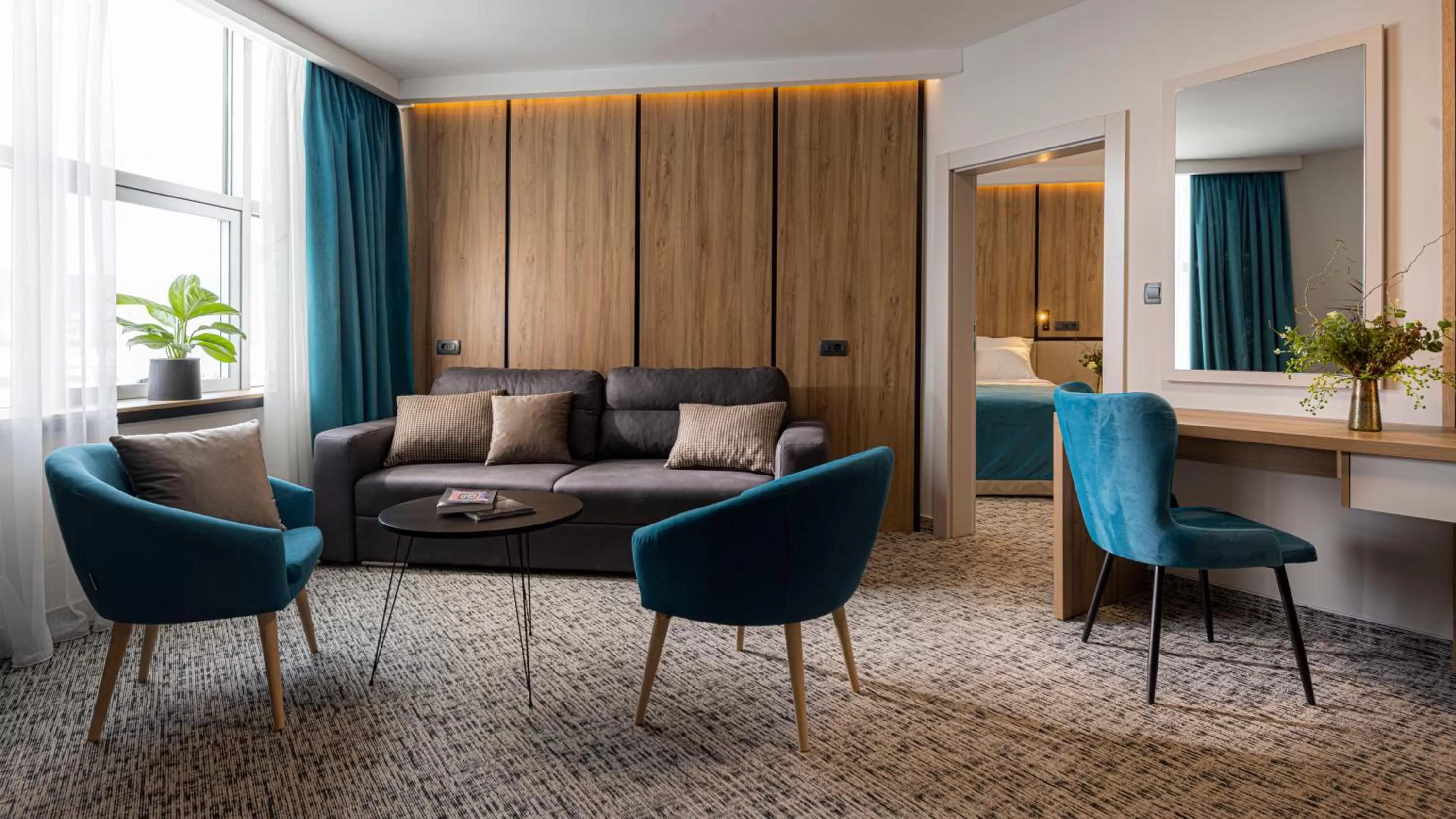 Seating area in Grand Hotel Zagreb