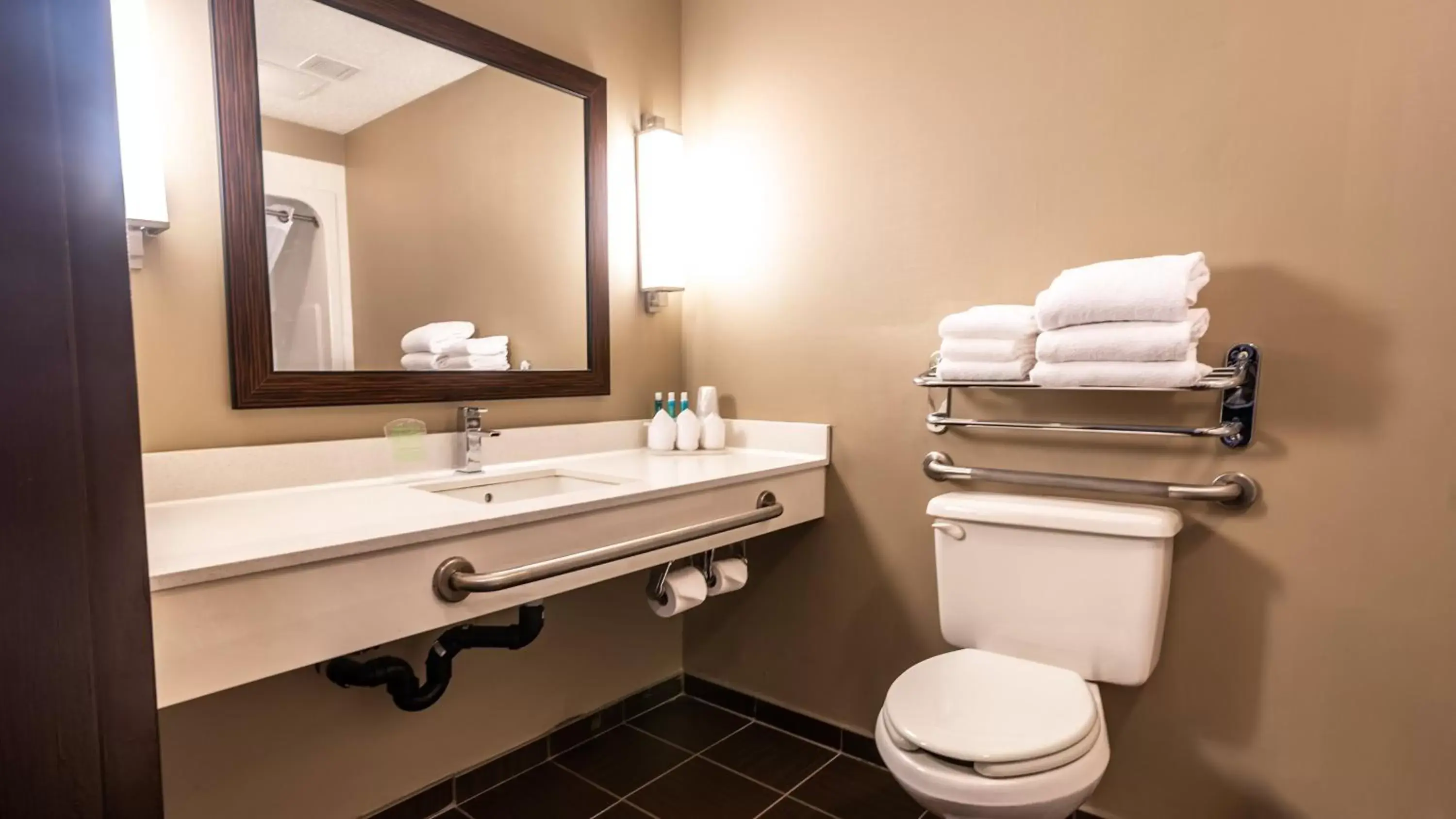 Bathroom in Holiday Inn Express Hotel & Suites - Edmonton International Airport, an IHG Hotel