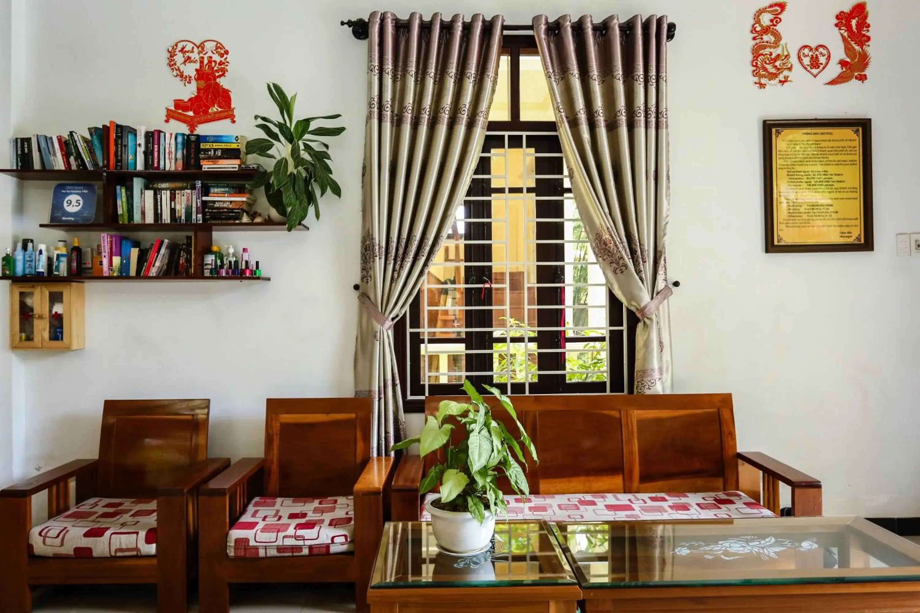 Lobby or reception, Library in Hoi An Holiday Villa