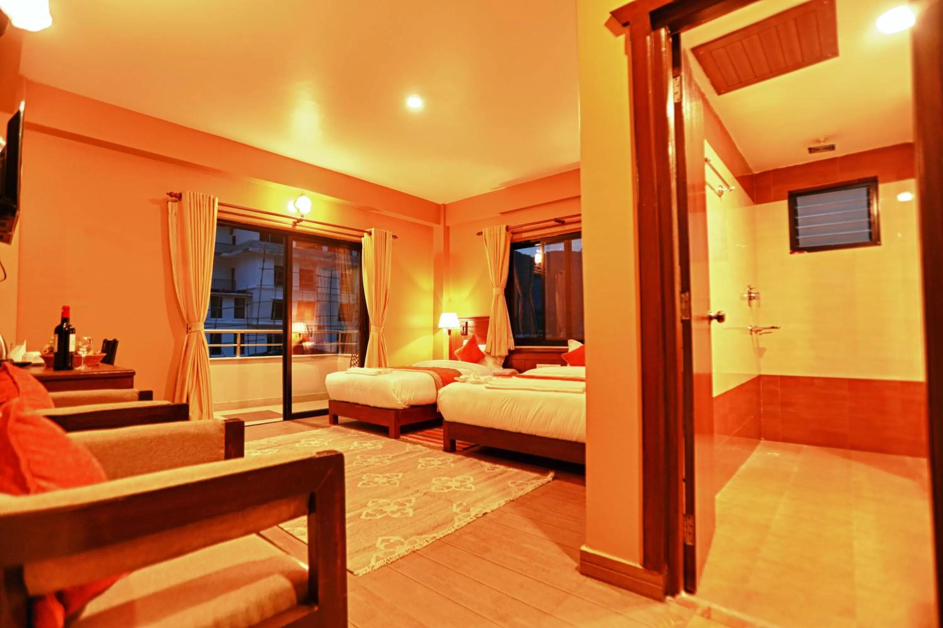 Seating Area in Hotel The Clock