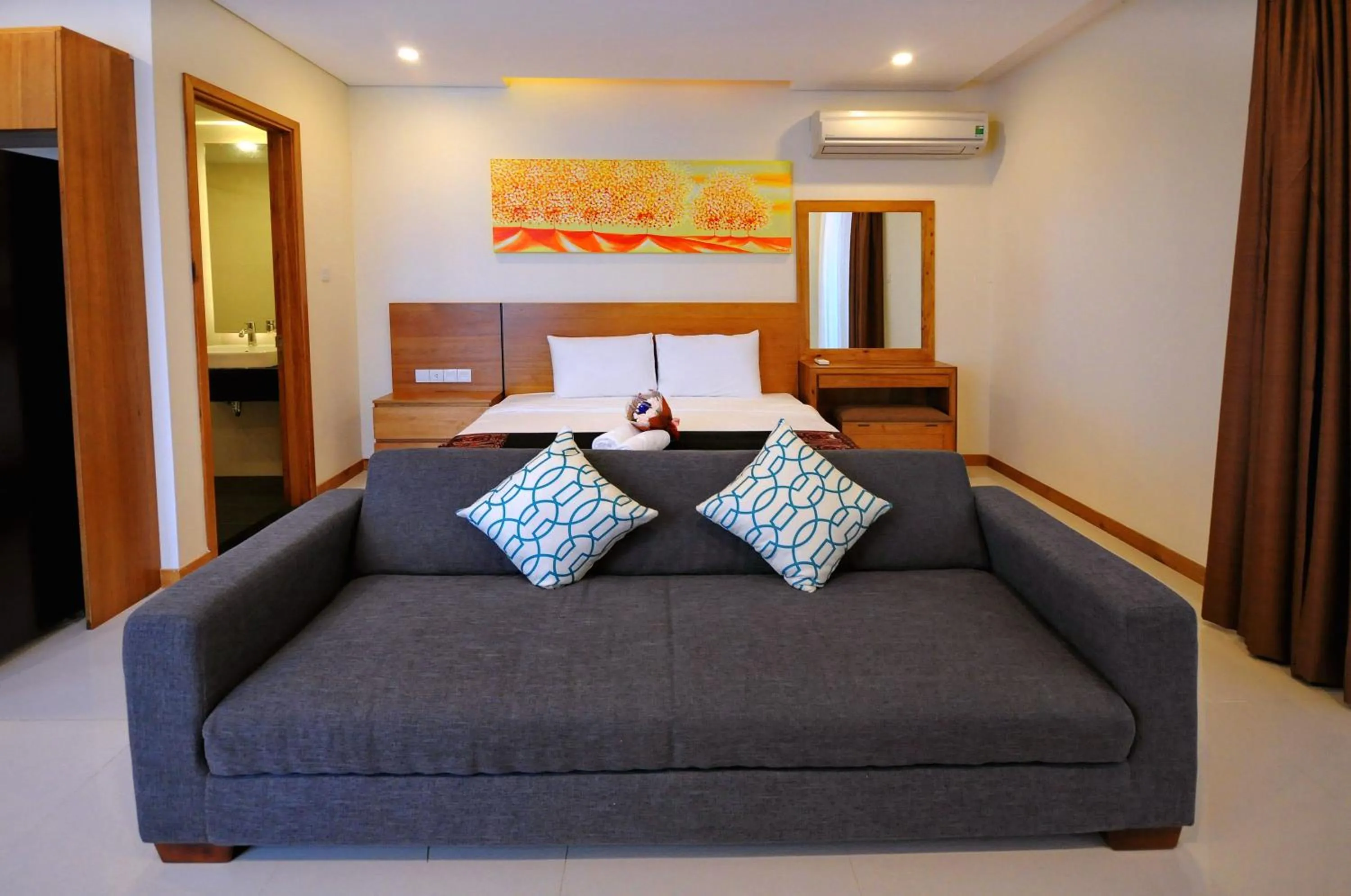 Bed in Holi Beach Hotel & Apartments