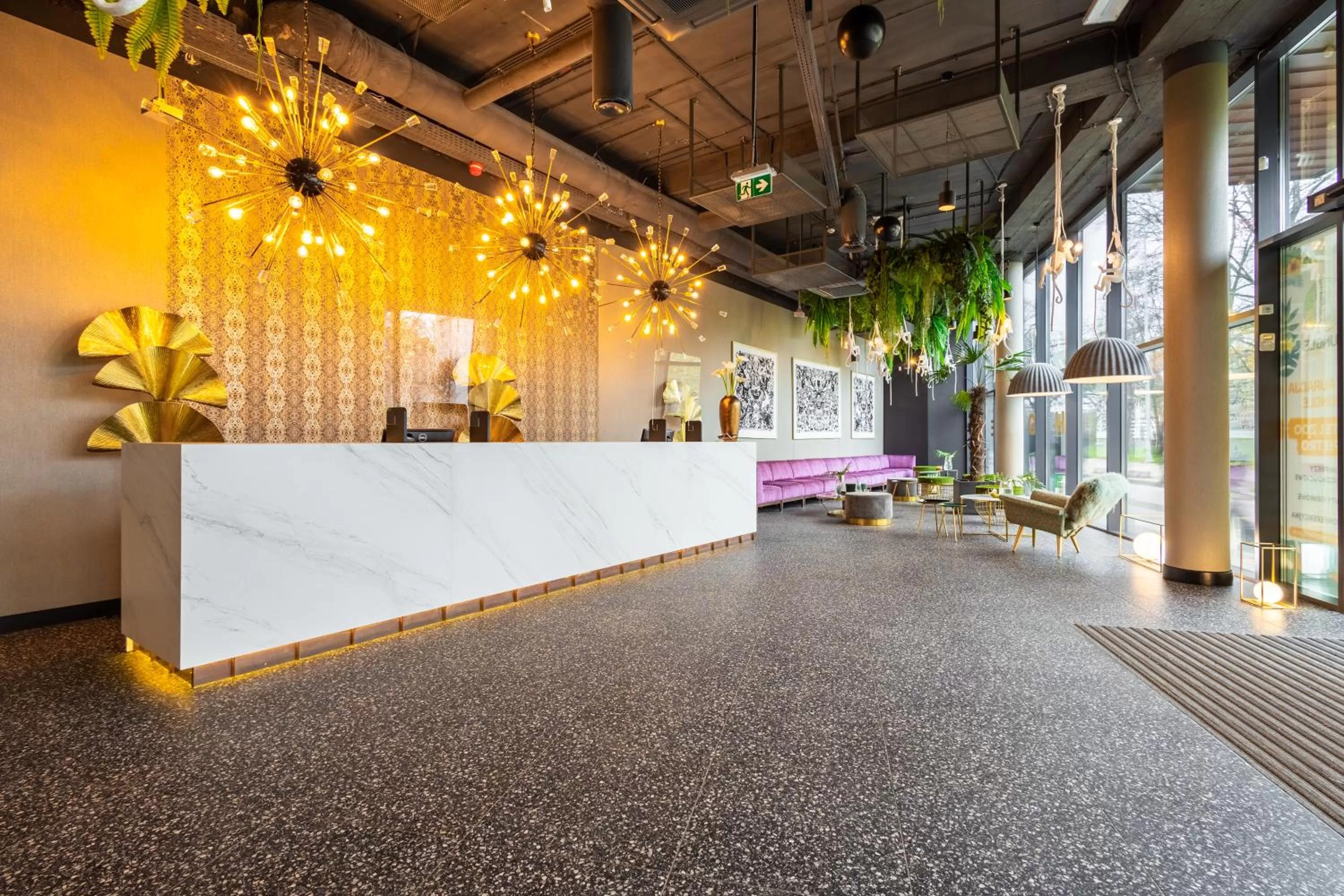 Lobby or reception in Hotel Zoo by Afrykarium Wroclaw