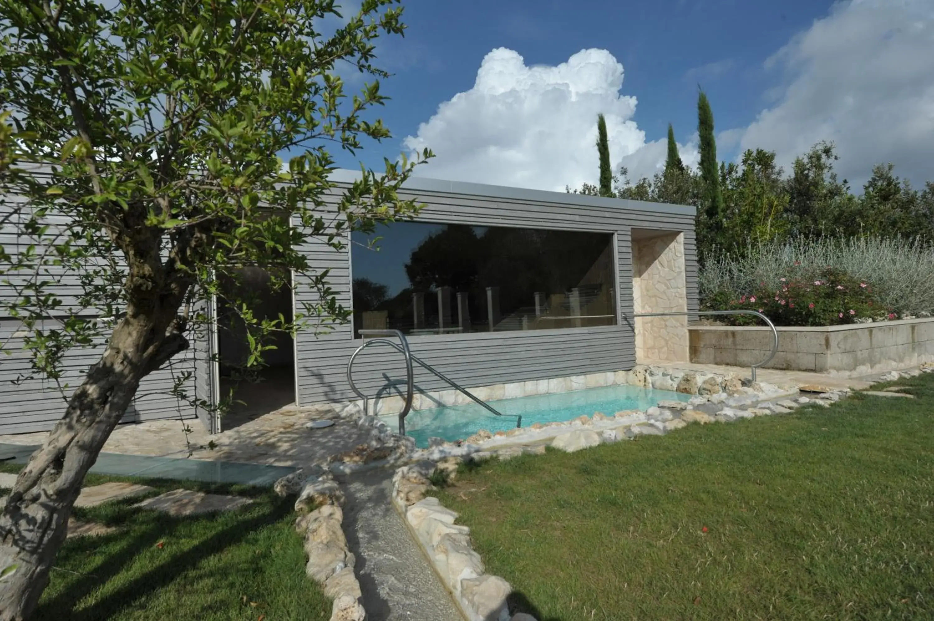 Sauna, Garden in Hotel Salus Terme